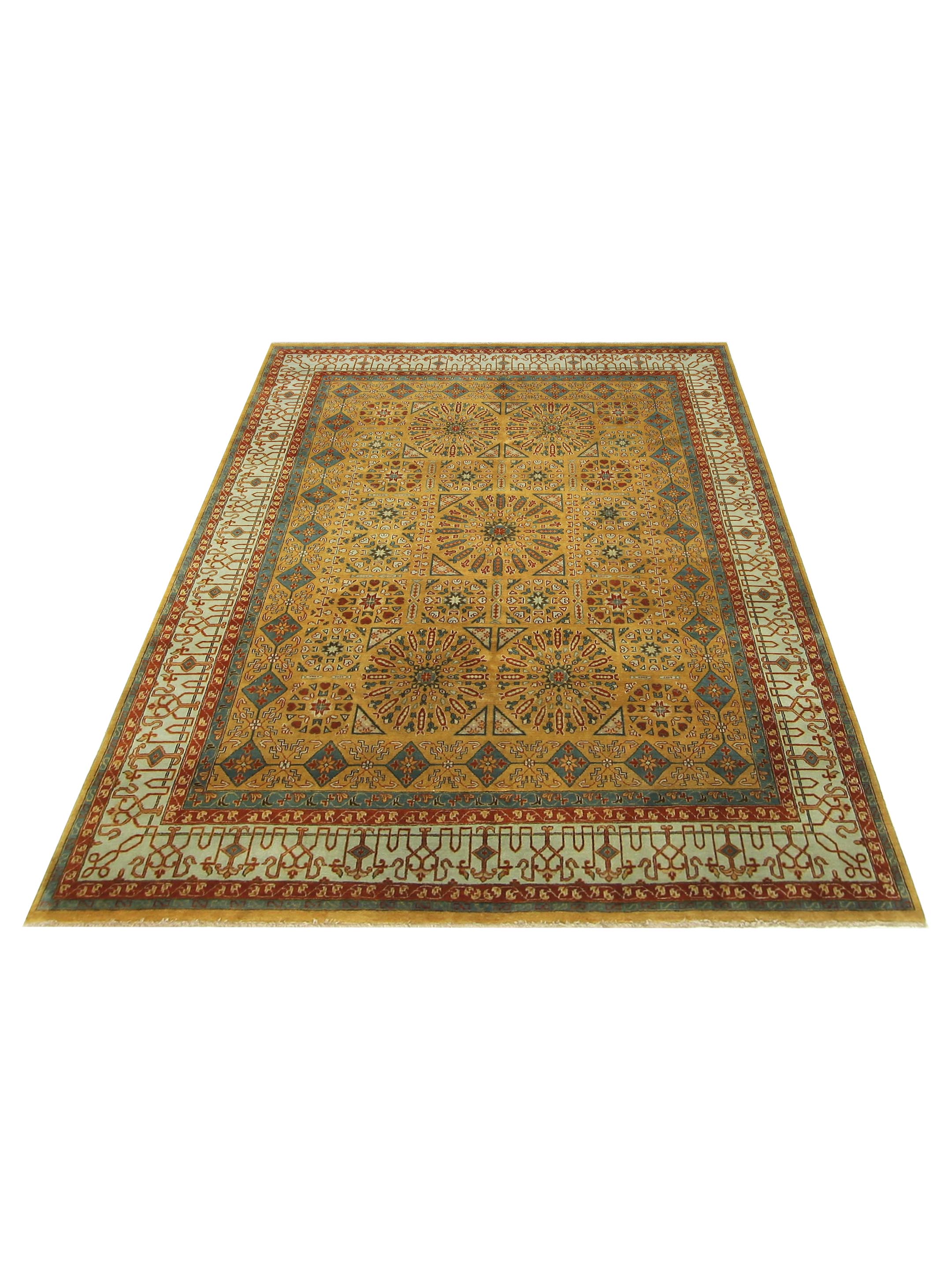 Mamluk Hand Knotted Khaki 8x10 - Image 2 of 5