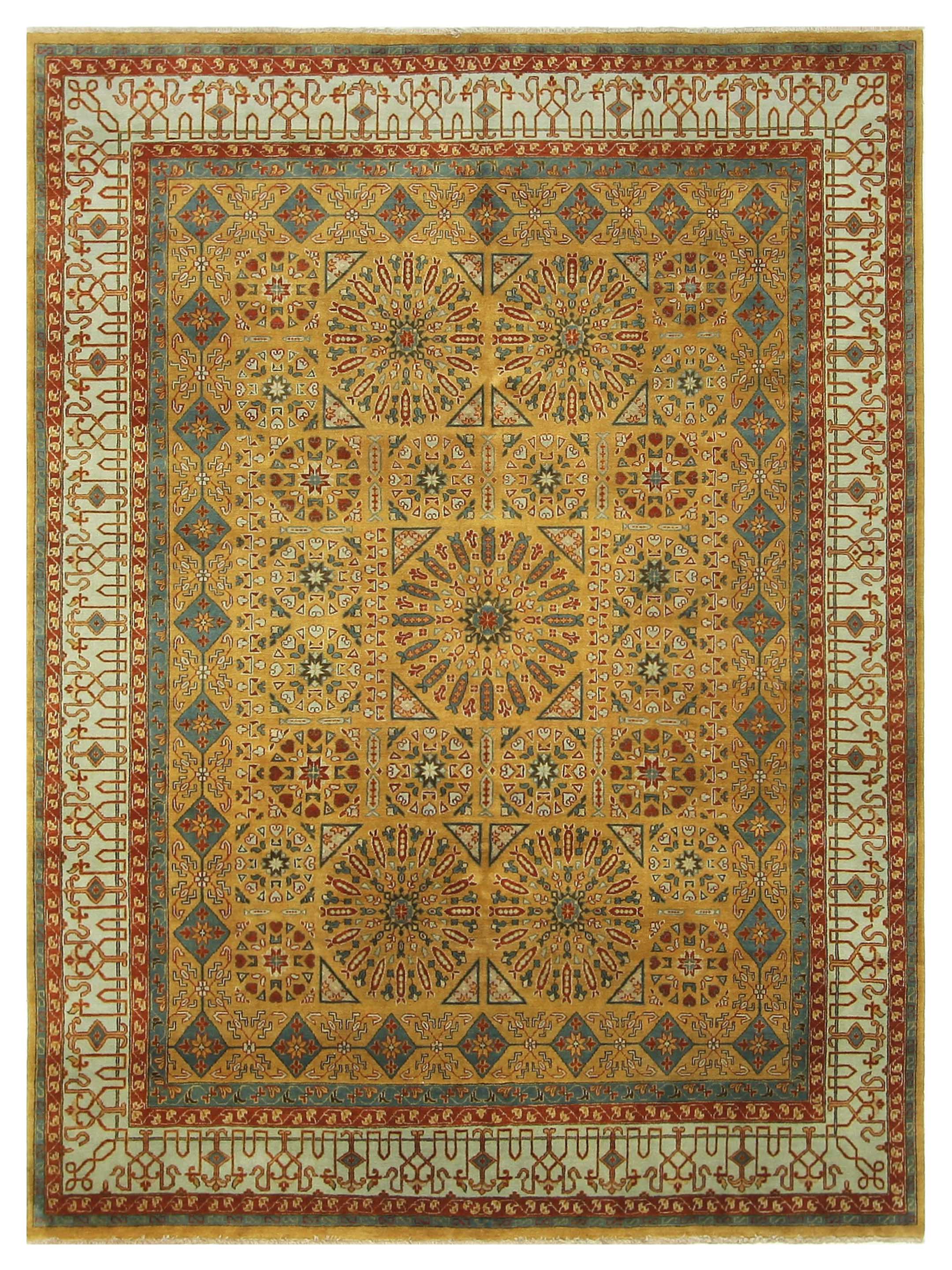 Mamluk Hand Knotted Khaki 8x10
