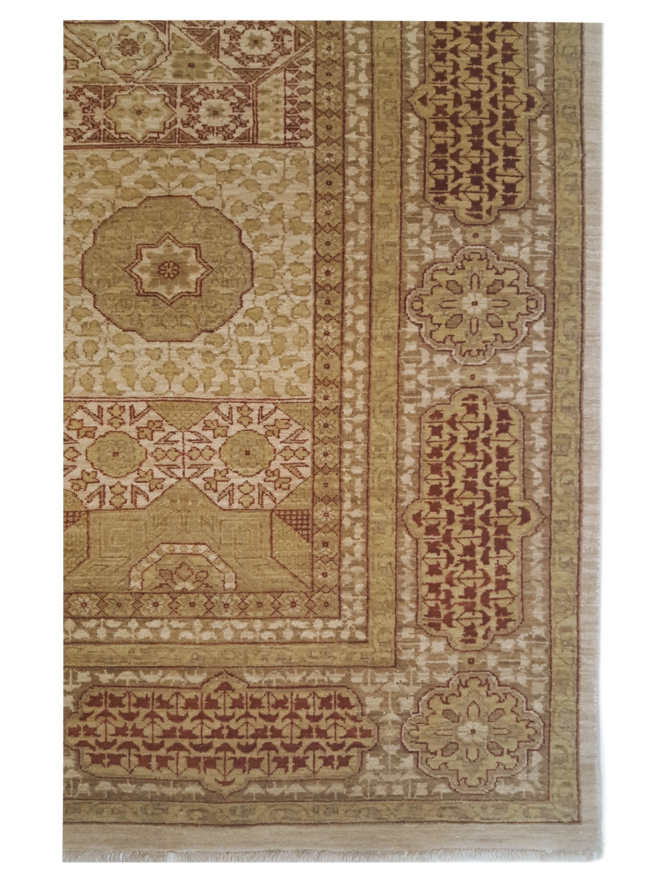 Mamluk Hand Knotted Ivory 8x10 - Image 3 of 5