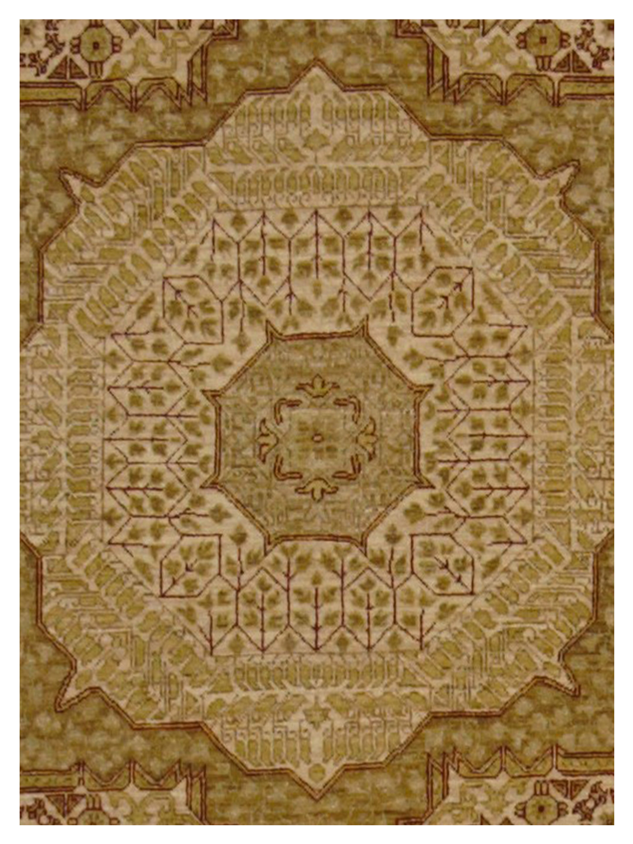 Mamluk Hand Knotted Ivory 8x10 - Image 4 of 5