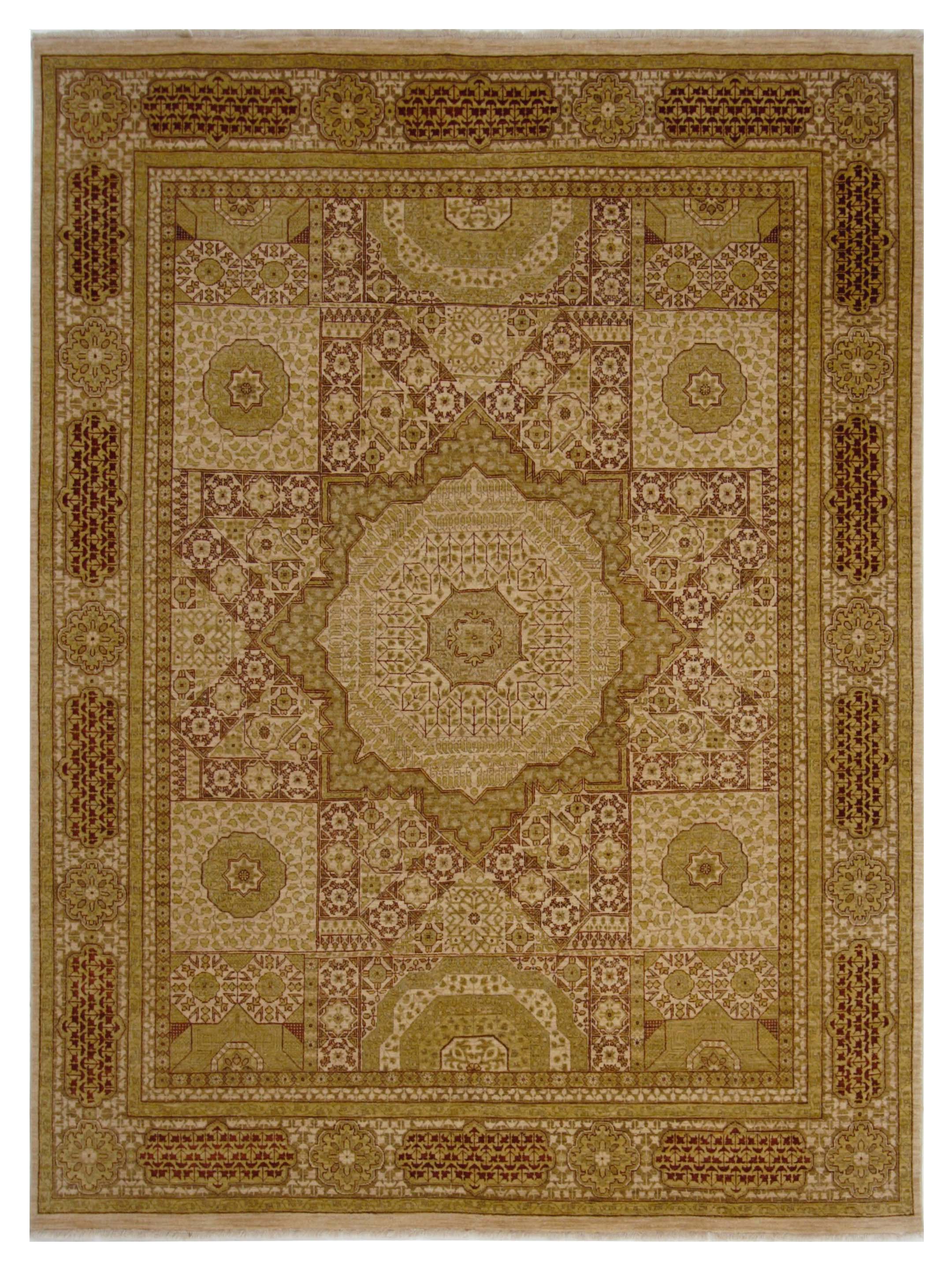 Mamluk Hand Knotted Ivory 8x10