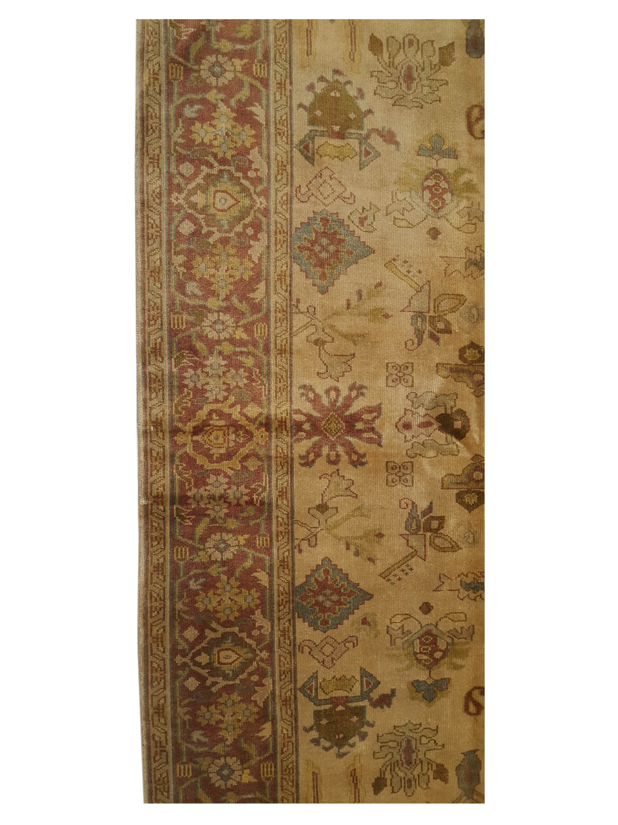 Ziegler Hand Knotted Gold 6x9 - Image 5 of 6