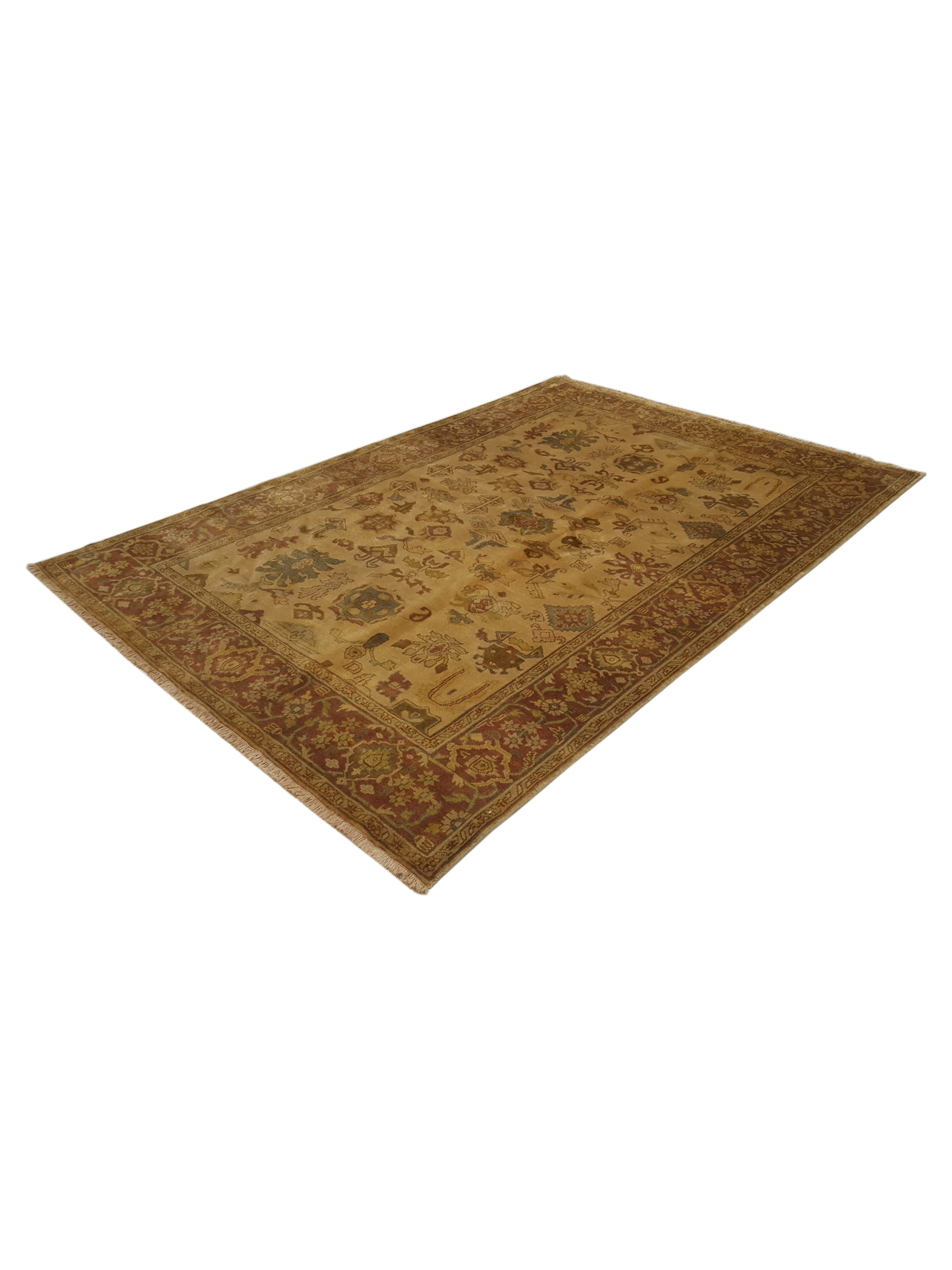 Ziegler Hand Knotted Gold 6x9 - Image 6 of 6