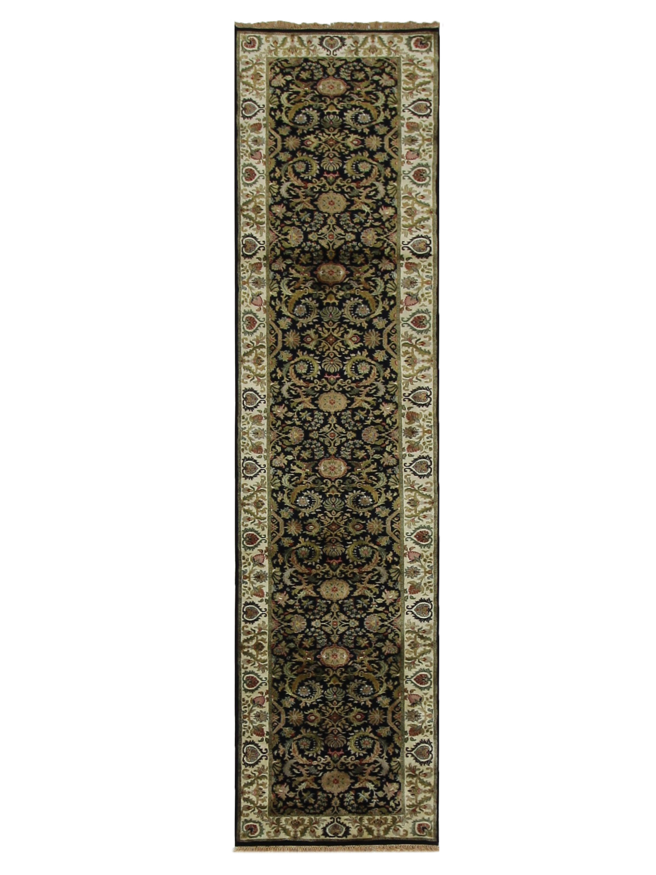 Maharaja Hand Knotted Black 2.6x12