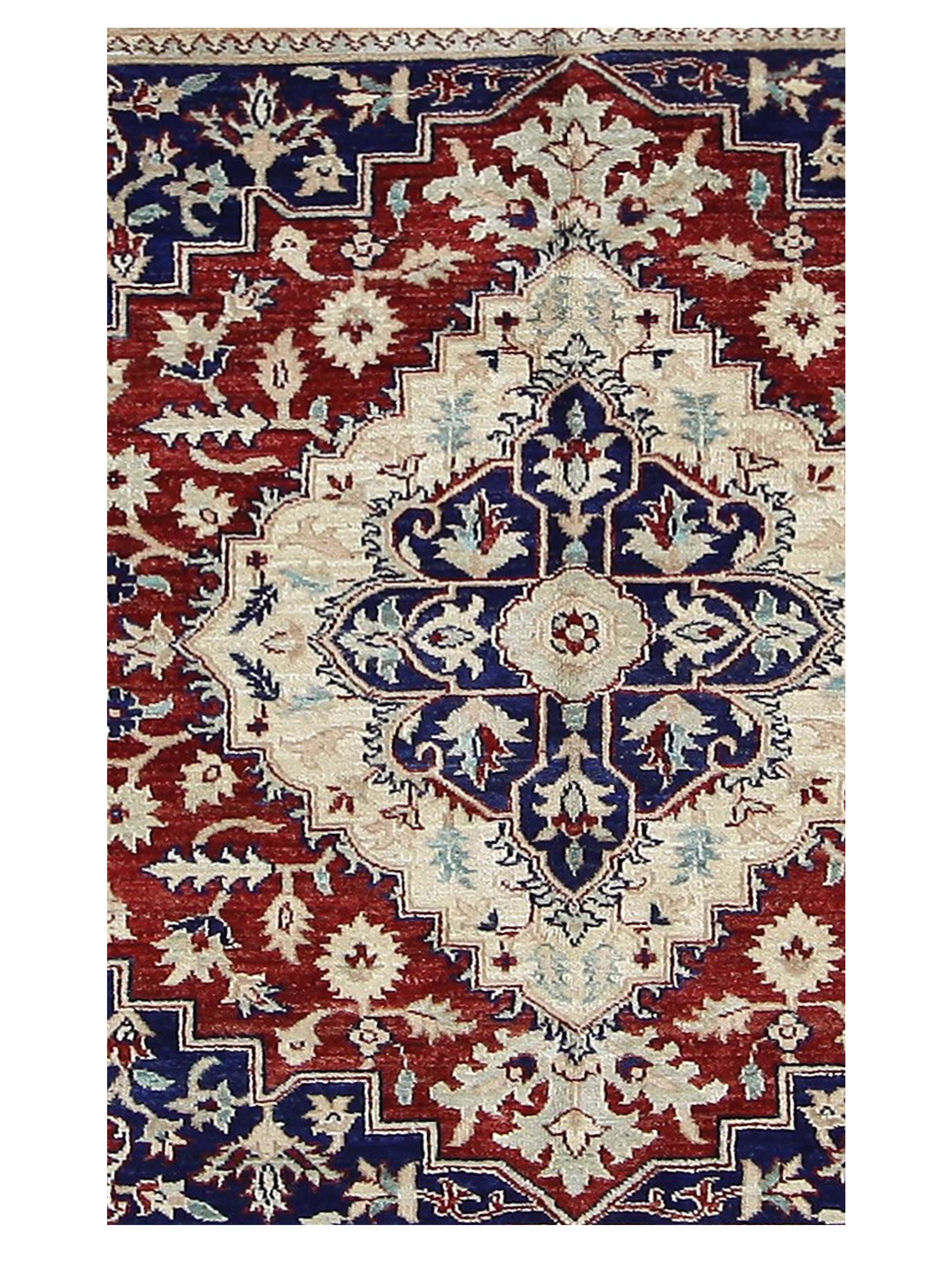 Heriz-Pk Hand Knotted Red 8x8 - Image 4 of 5