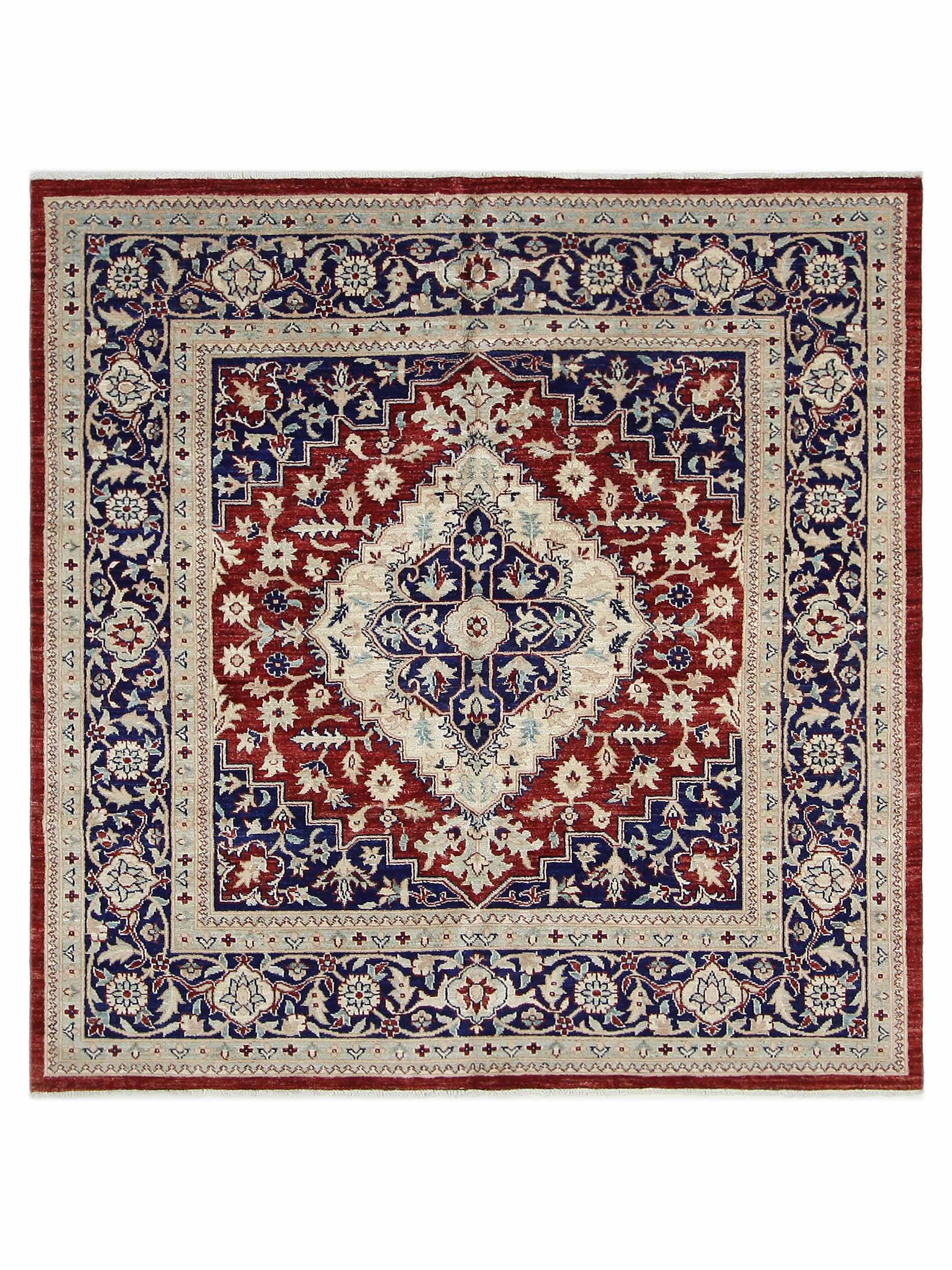 Heriz-Pk Hand Knotted Red 8x8