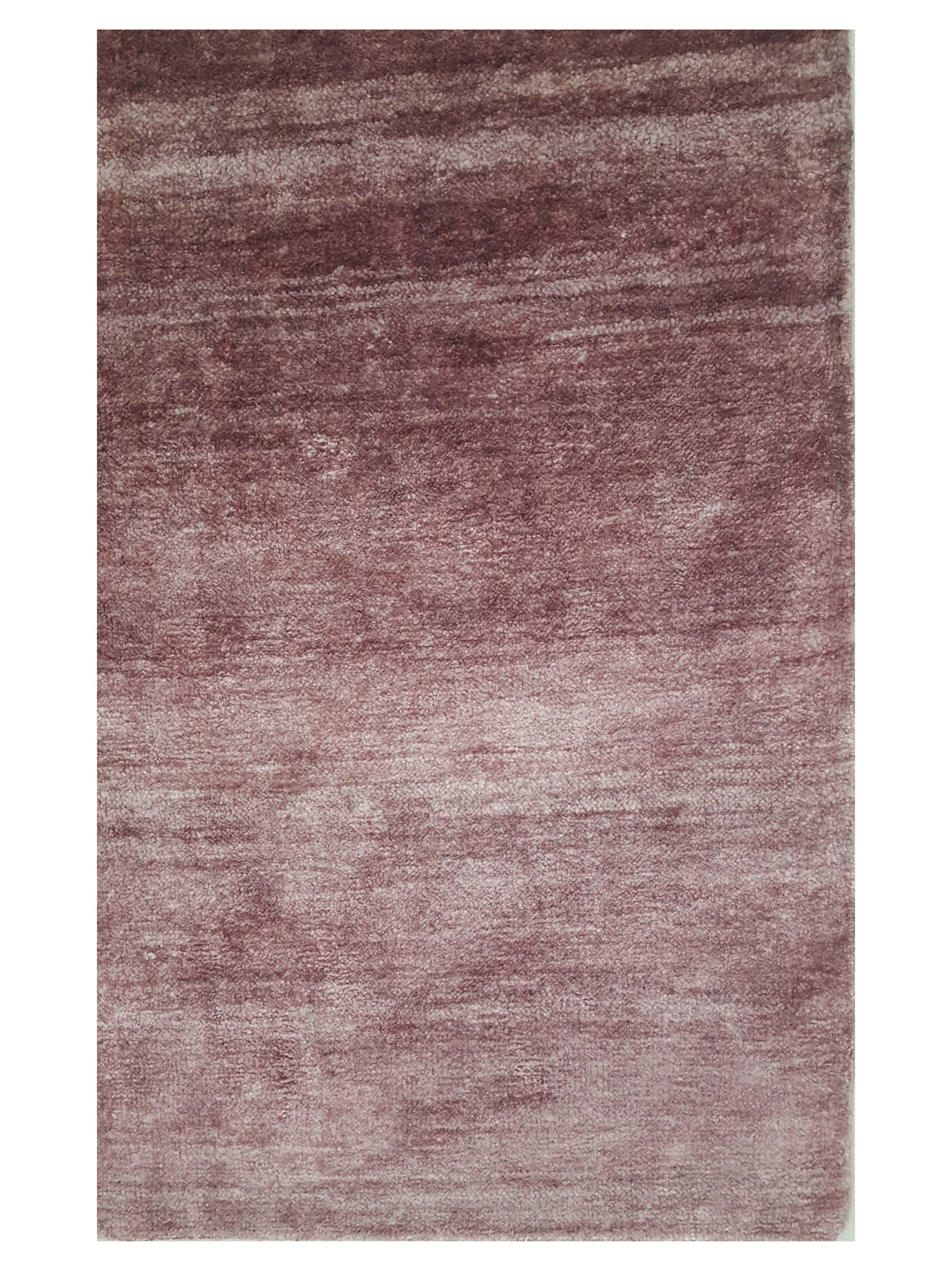 Sari Silk Hand Knotted Purple 4x6 - Image 3 of 5