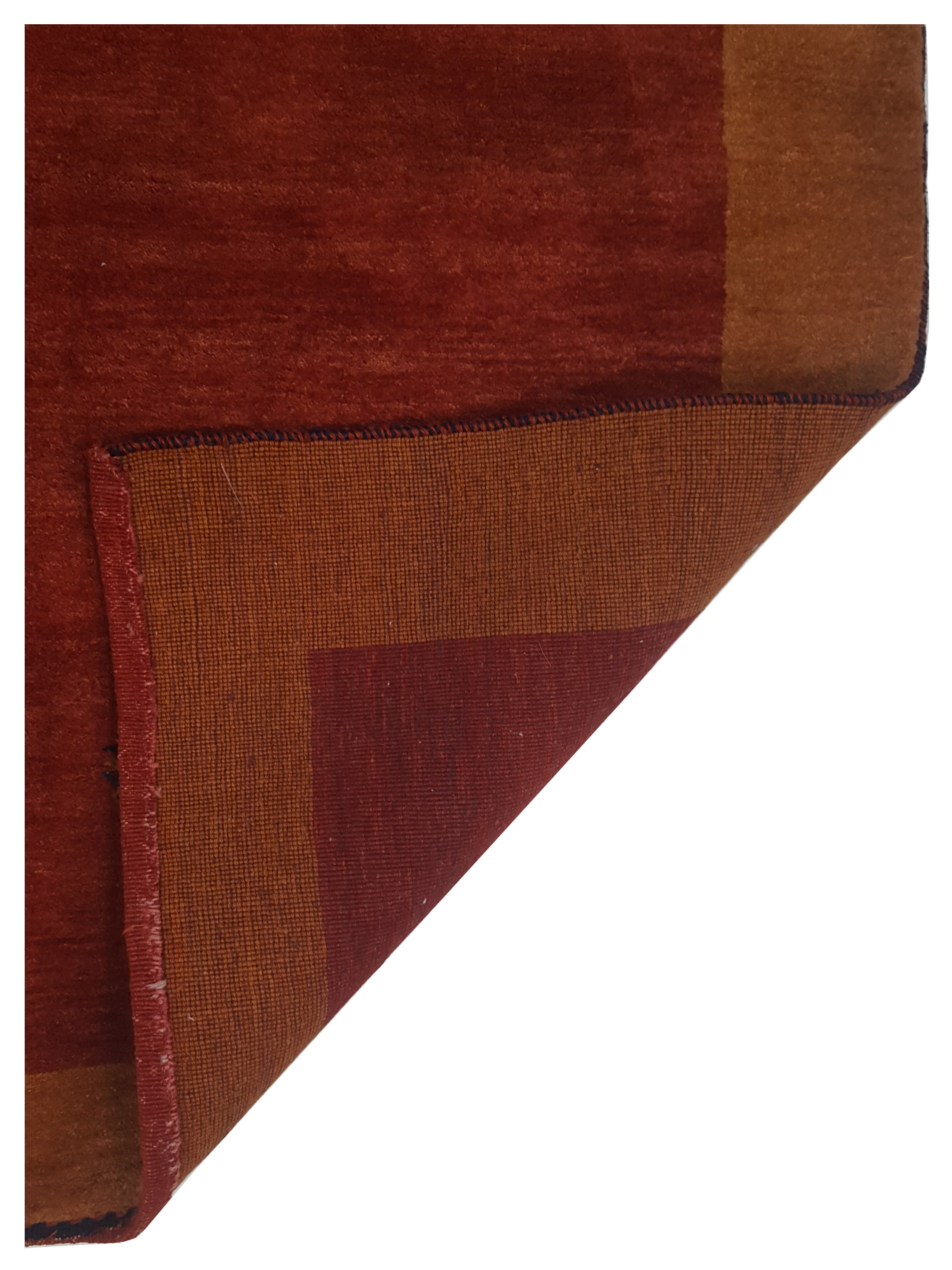 Gabbeh-In Hand Knotted Rust 4x6 - Image 5 of 5