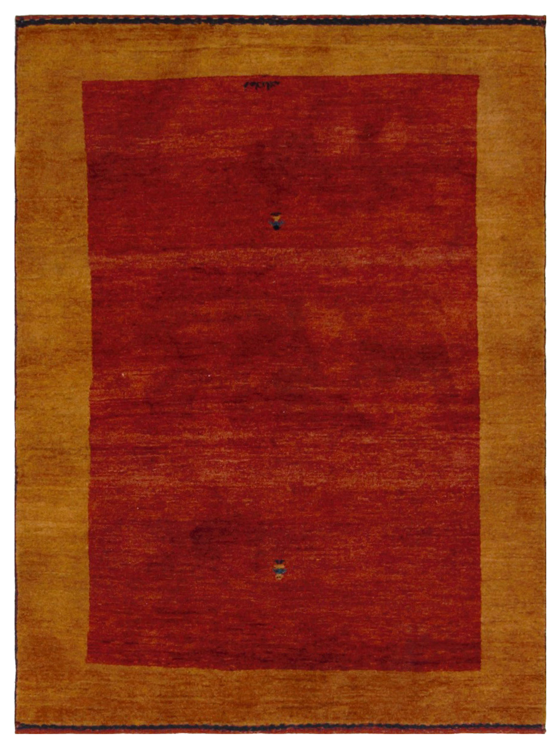 Gabbeh-In Hand Knotted Rust 4x6