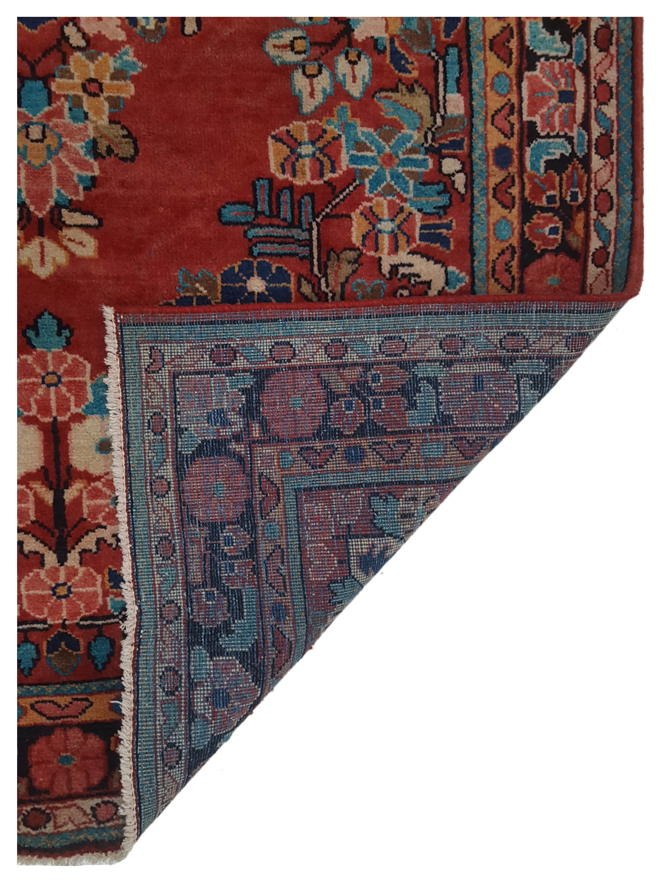 Mahal Hand Knotted Red 5x7 - Image 5 of 5