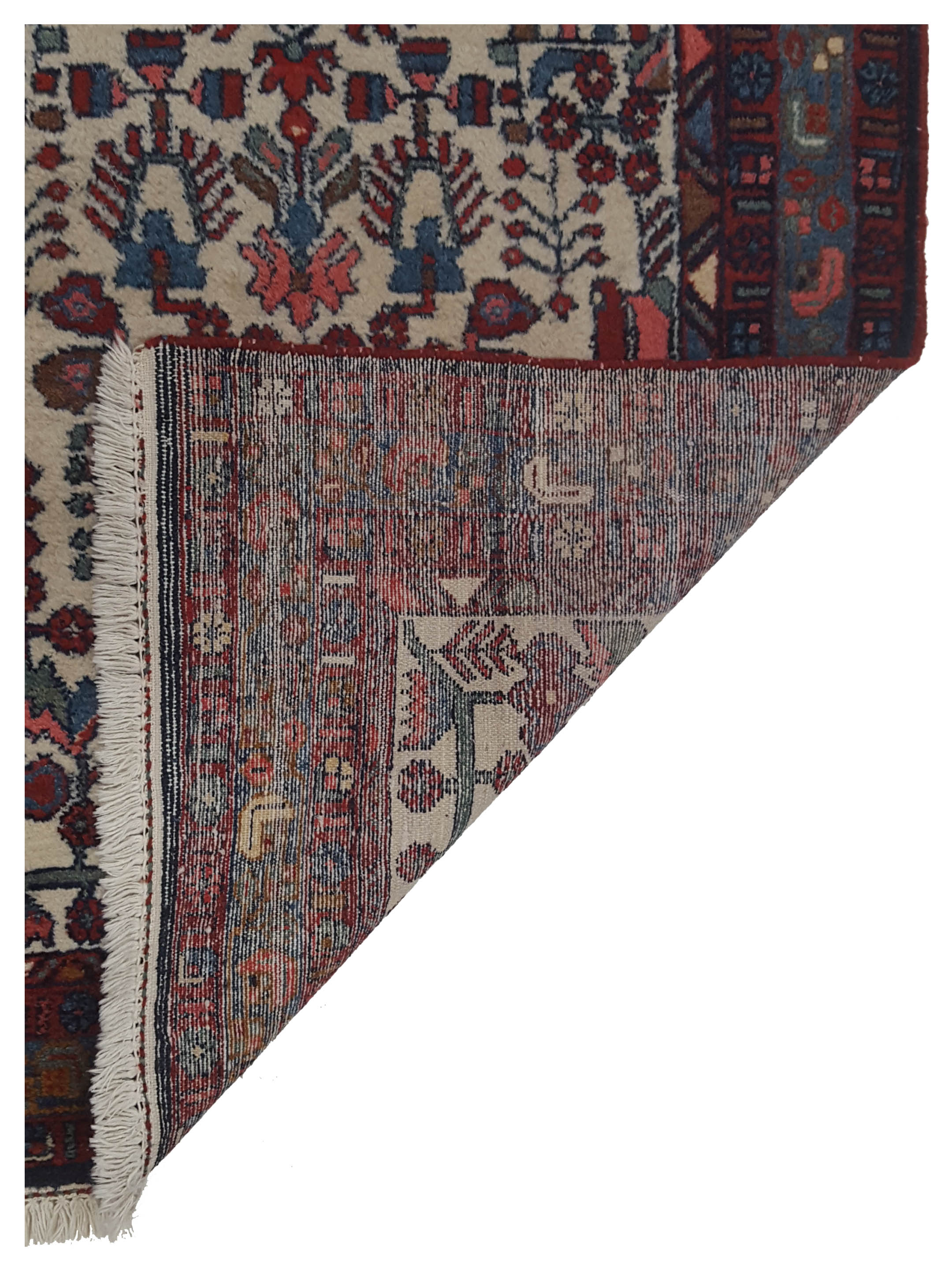 Hamadan Hand Knotted Red 3x6 - Image 5 of 5