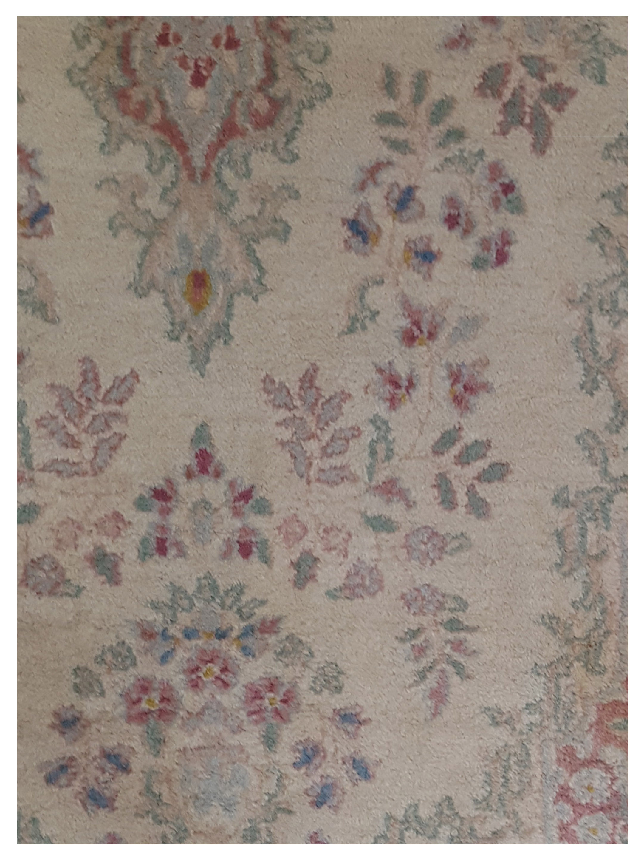 Kerman Hand Knotted Ivory 4x7 - Image 3 of 5