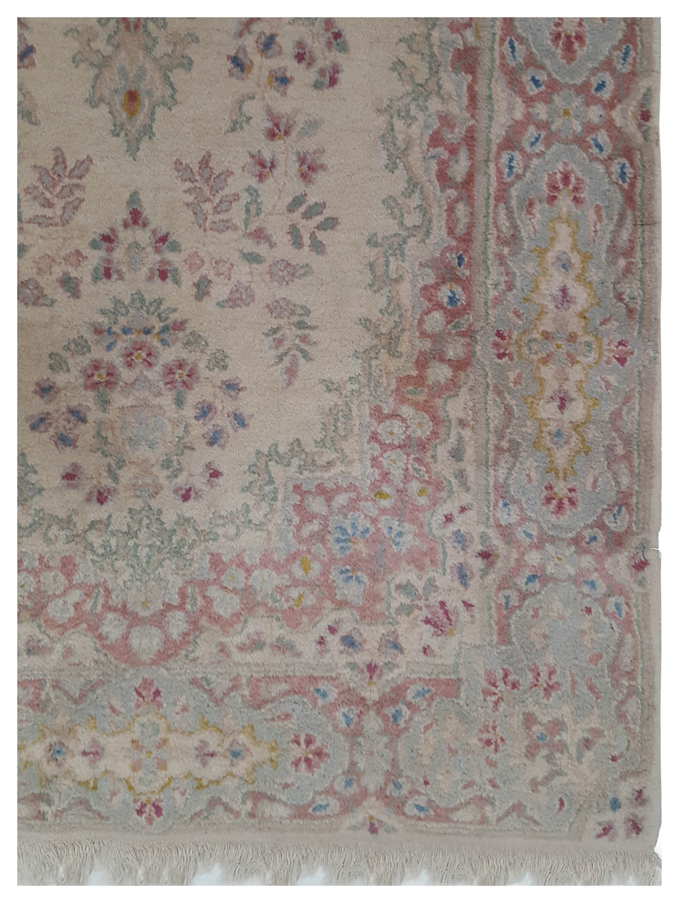 Kerman Hand Knotted Ivory 4x7 - Image 4 of 5