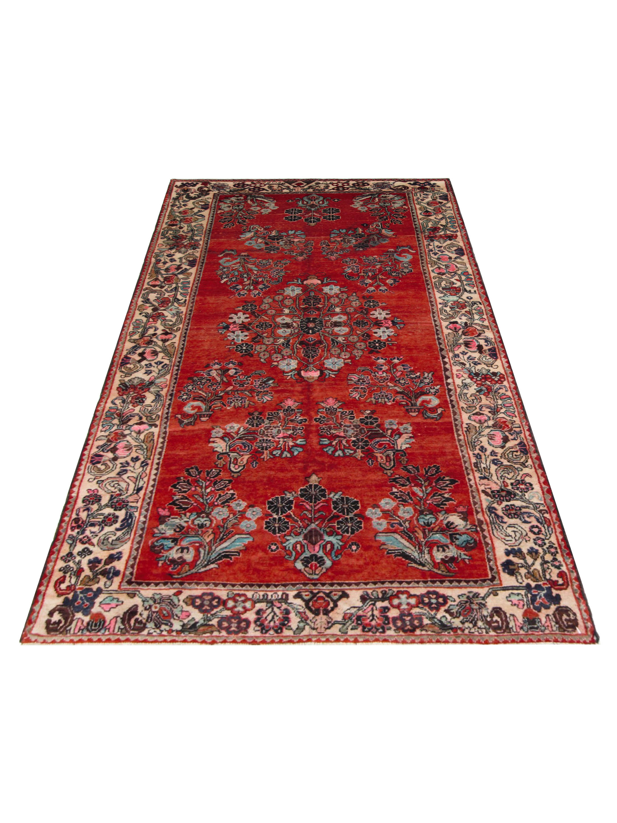 Bakhtiyari Hand Knotted Red 6x10 - Image 2 of 5