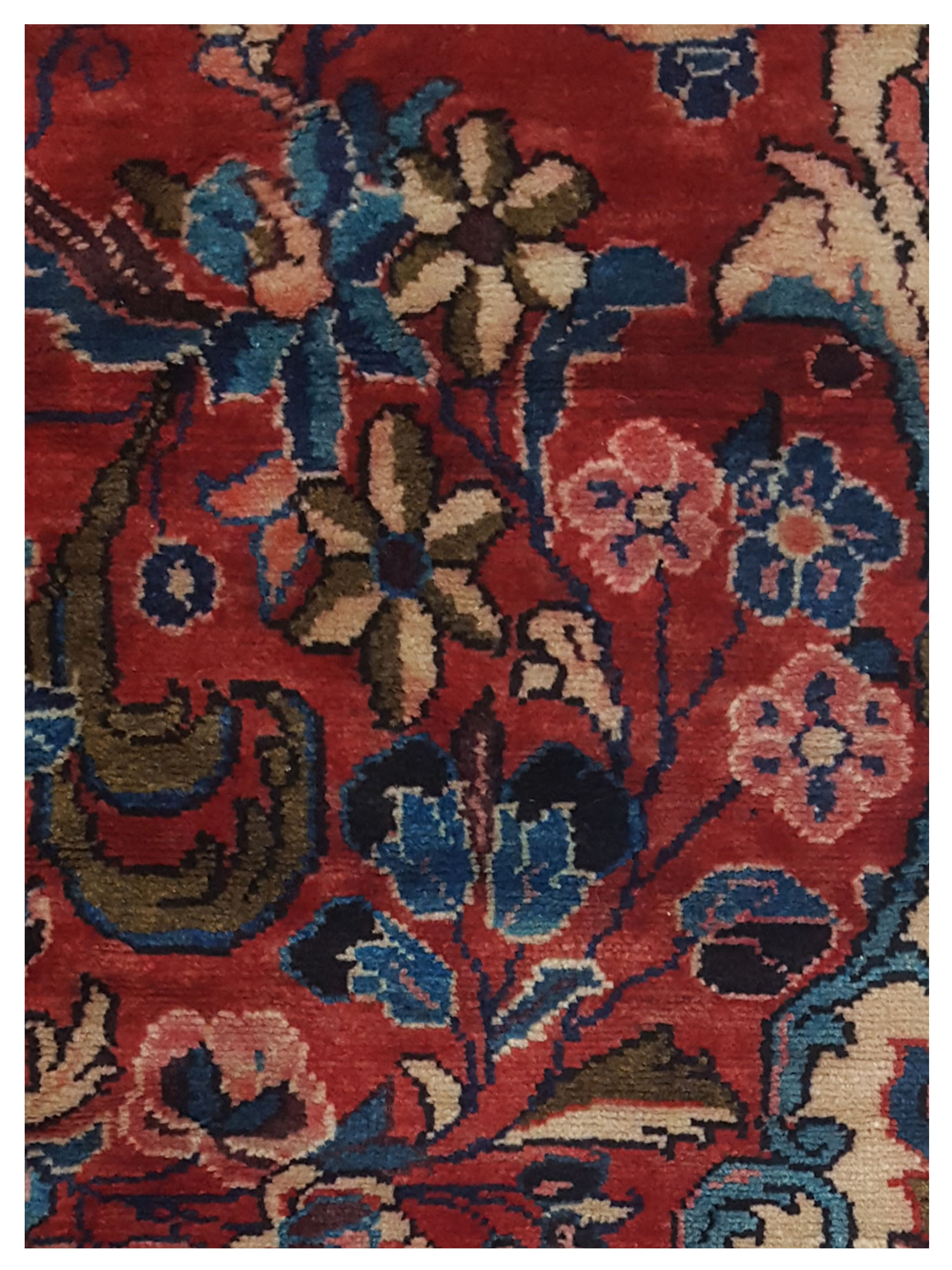 Lilian Hand Knotted Red 5x8 - Image 3 of 5
