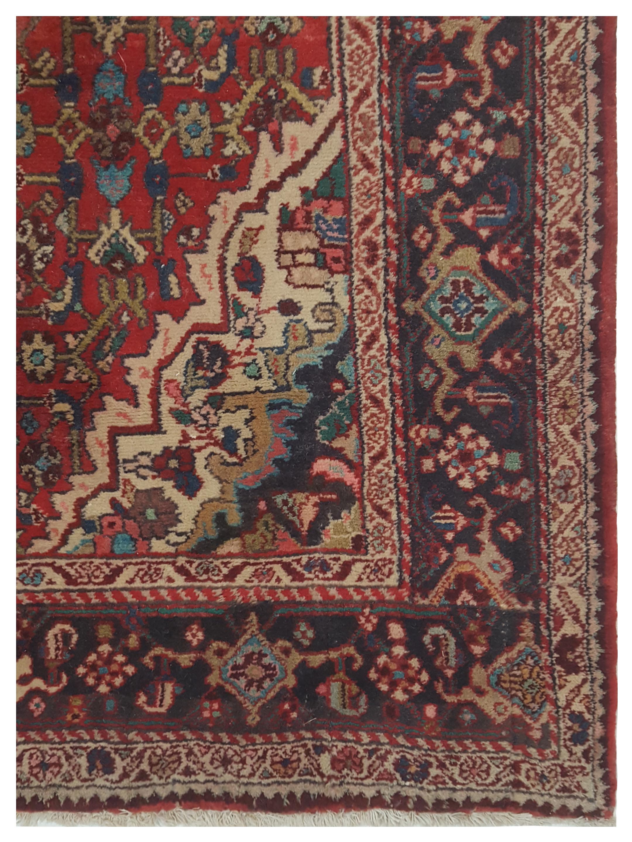 Hamadan Hand Knotted Ivory 5x10 - Image 4 of 5