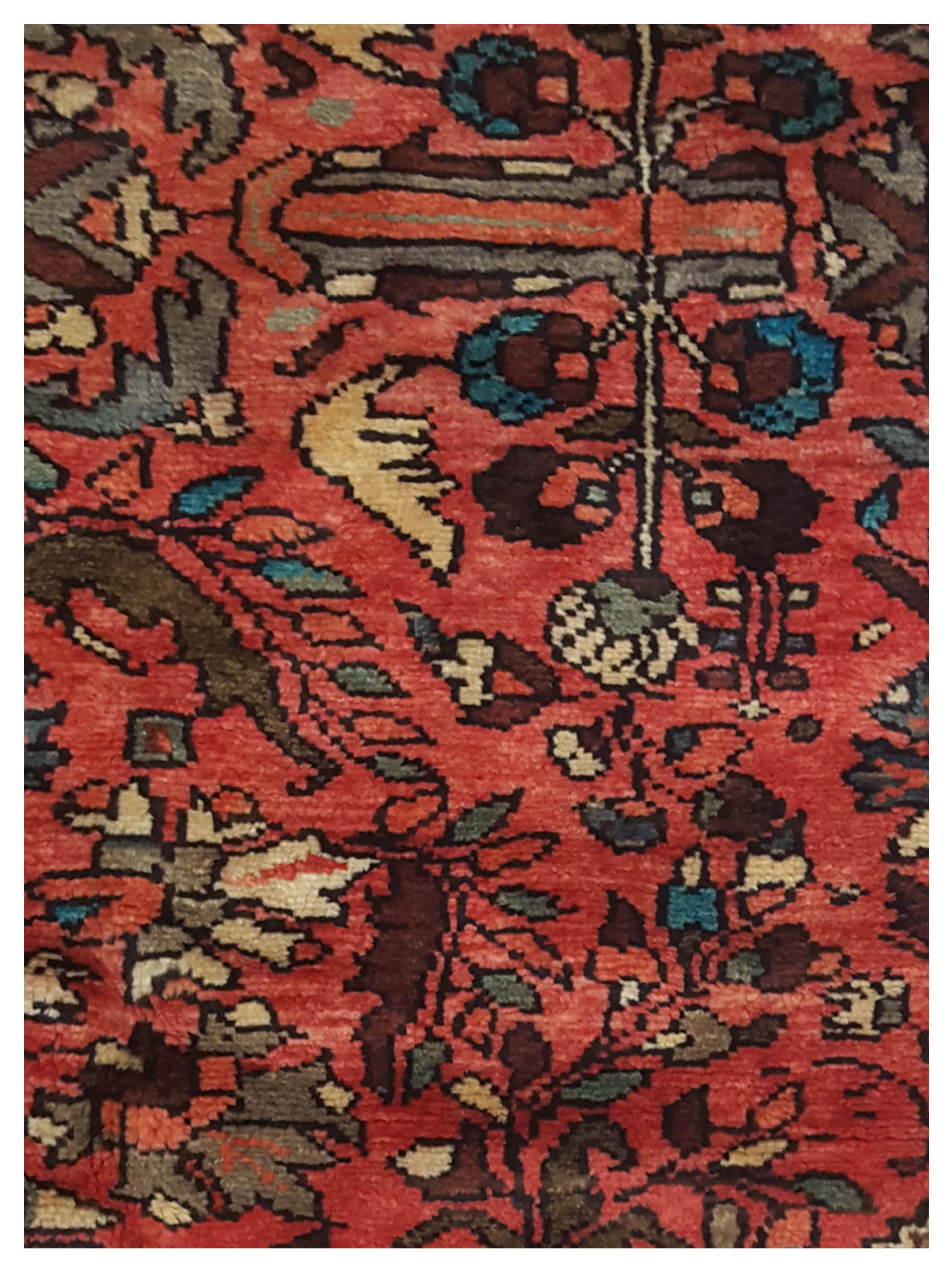 Hamadan Hand Knotted Rust 5x10 - Image 3 of 5