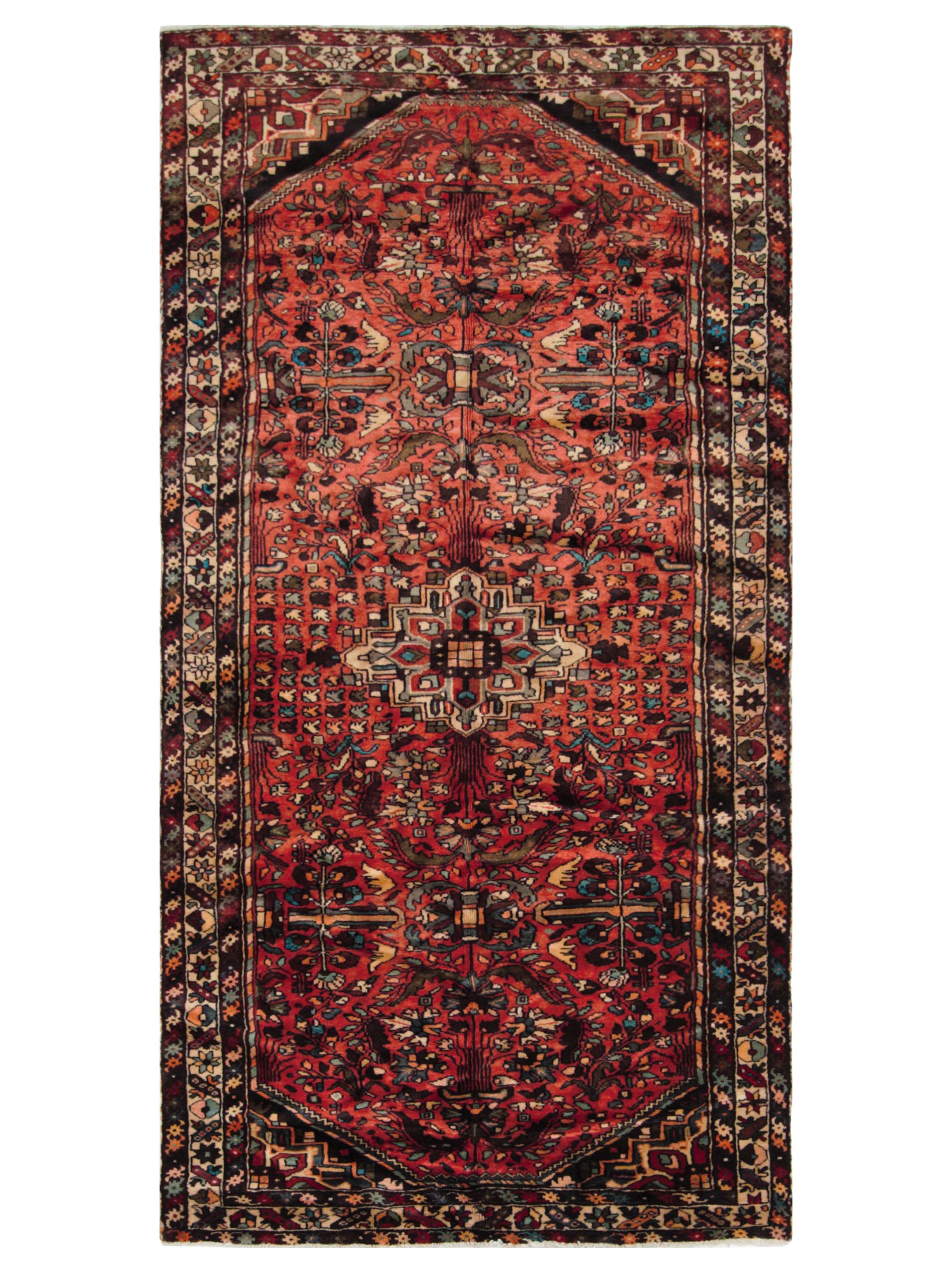 Hamadan Hand Knotted Rust 5x10