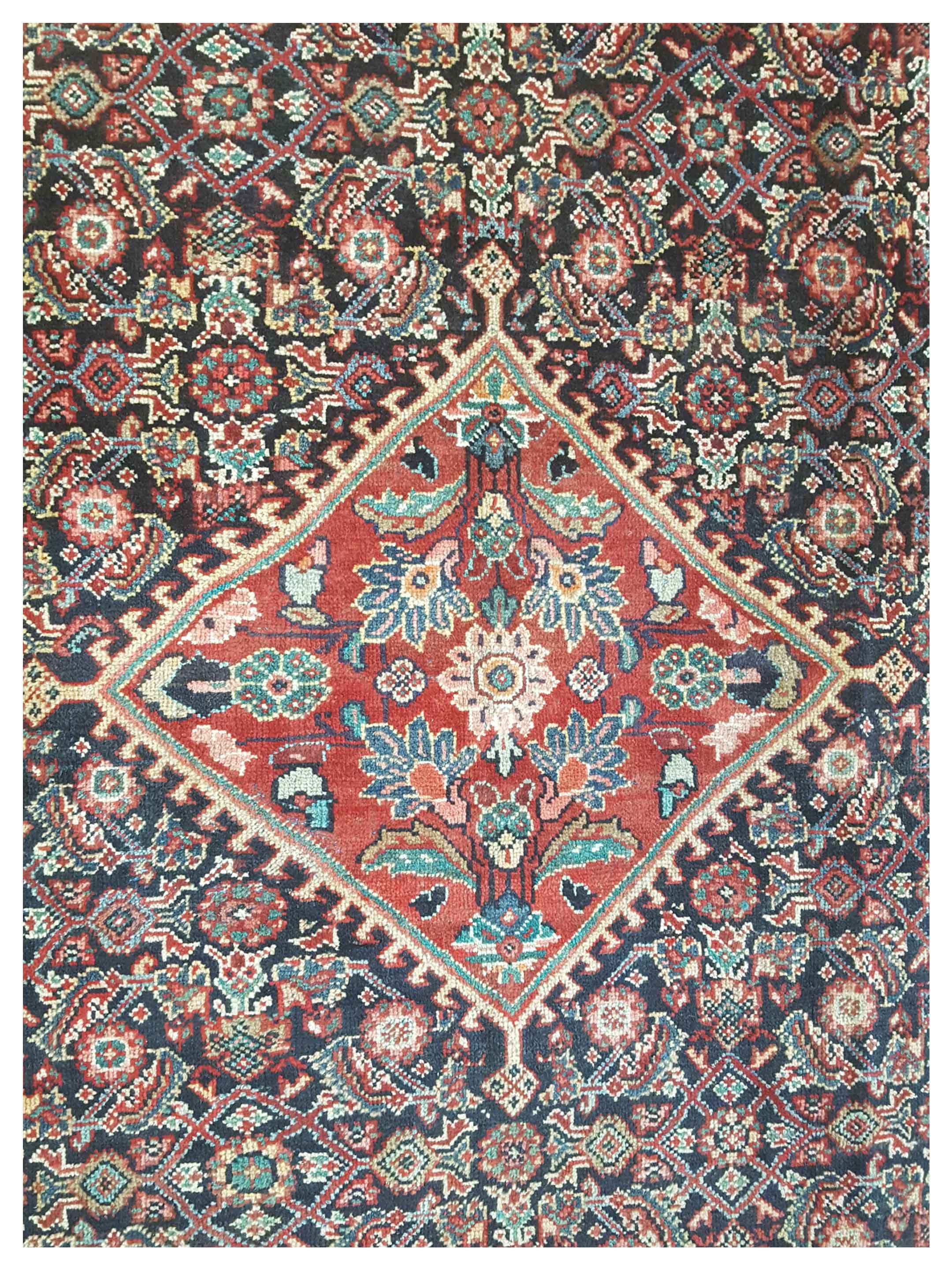 Mahal Hand Knotted Blue 9x13 - Image 3 of 5