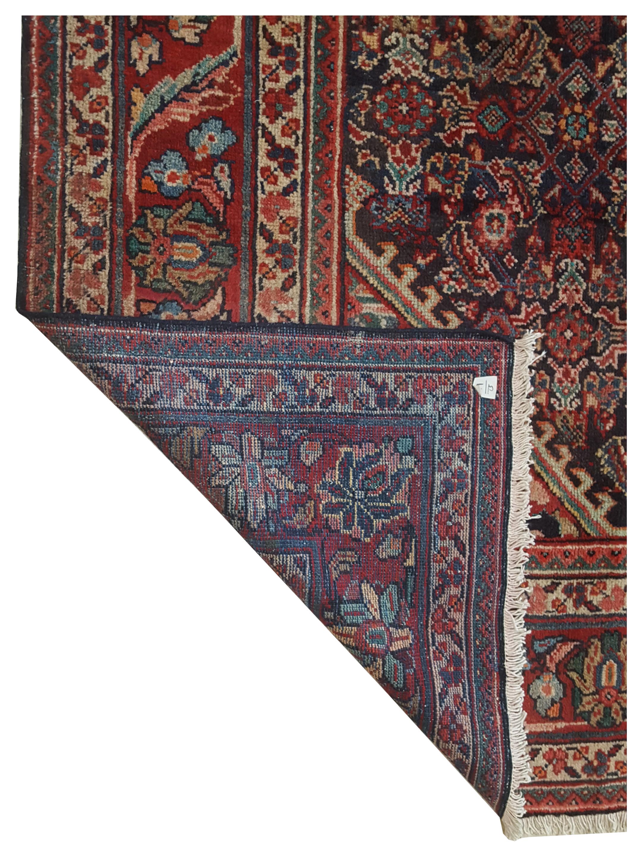 Mahal Hand Knotted Blue 9x13 - Image 5 of 5