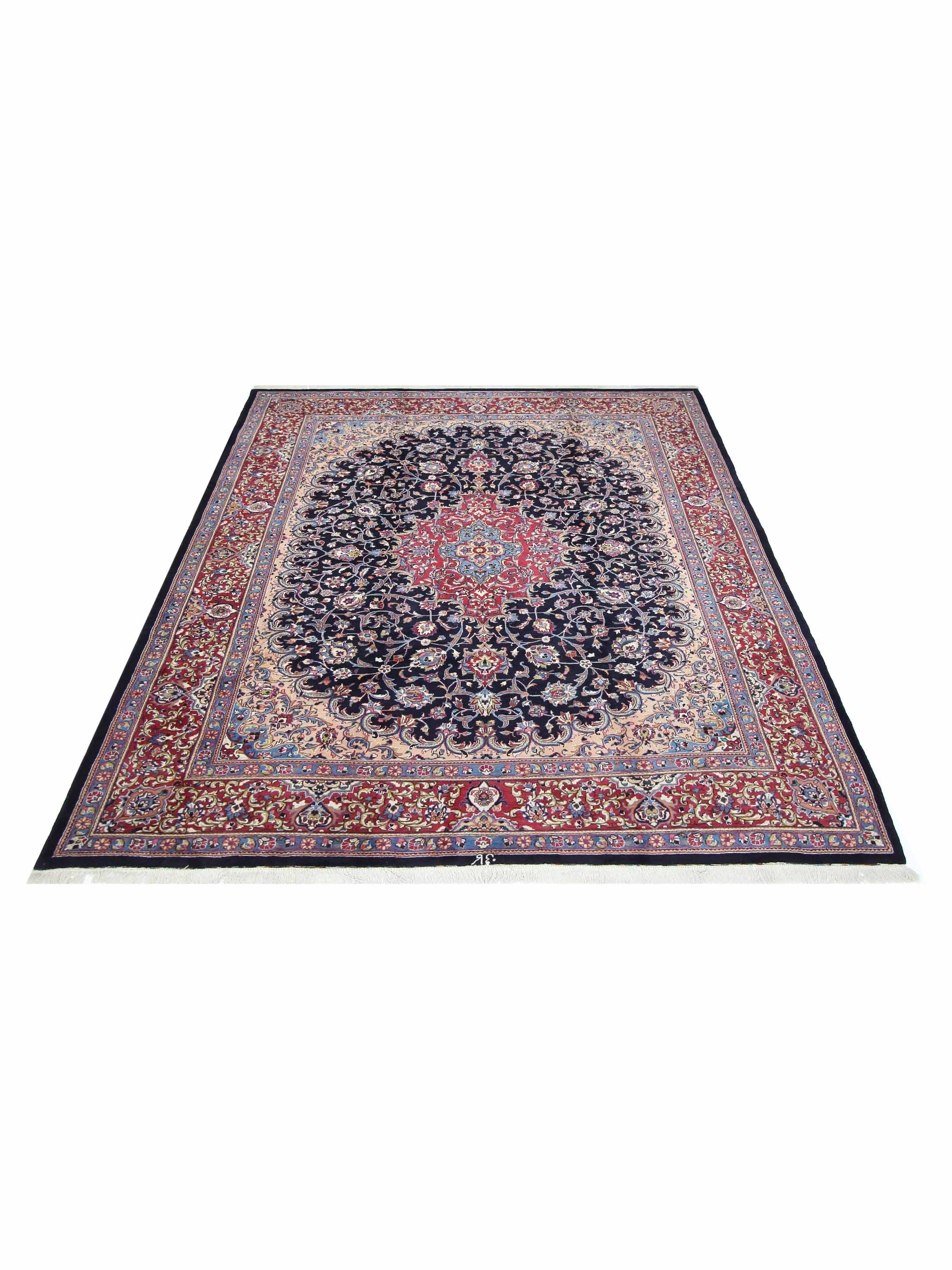 Mashad Kafie Hand Knotted Blue 10x13 - Image 2 of 5