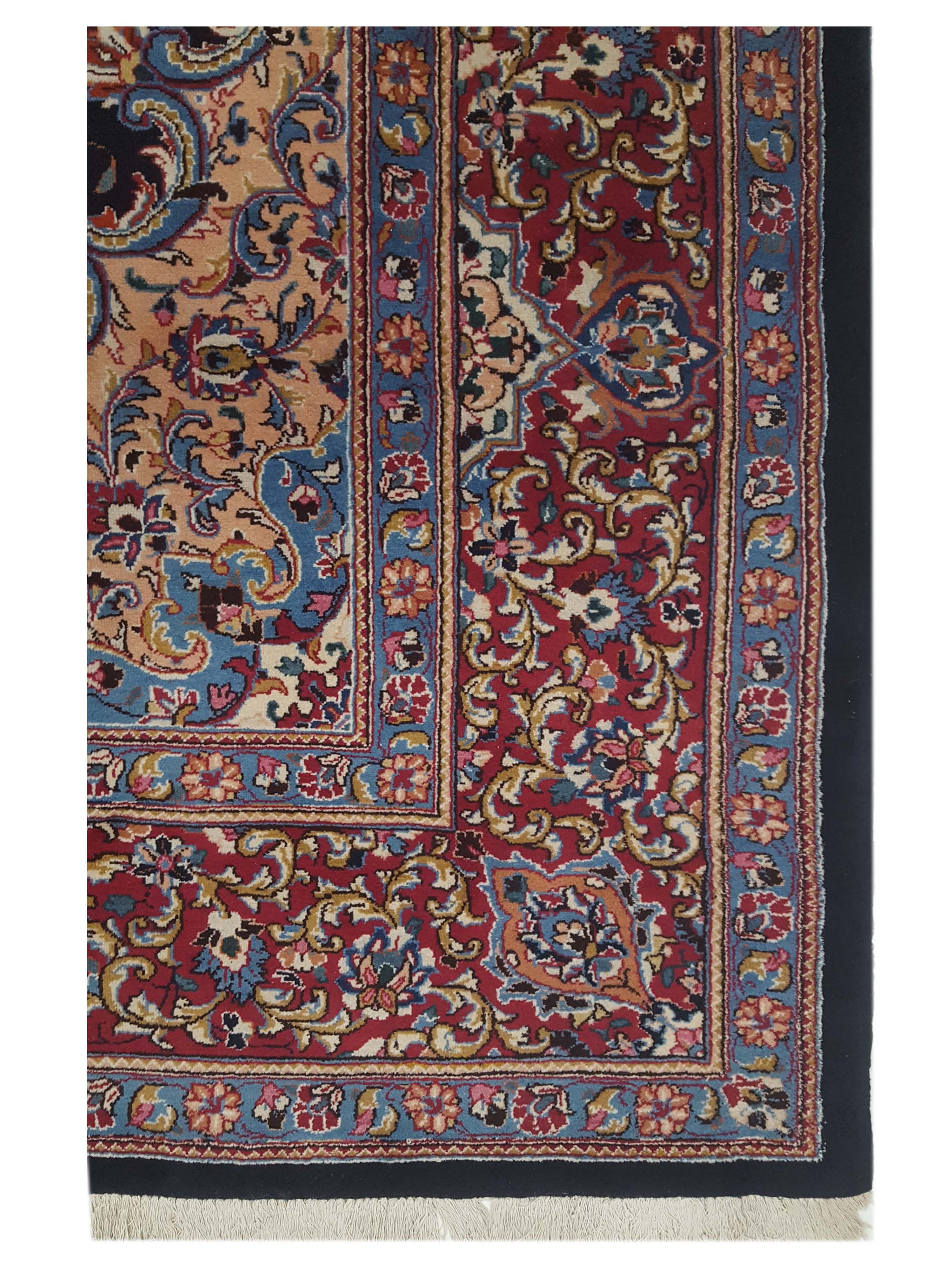 Mashad Kafie Hand Knotted Blue 10x13 - Image 3 of 5