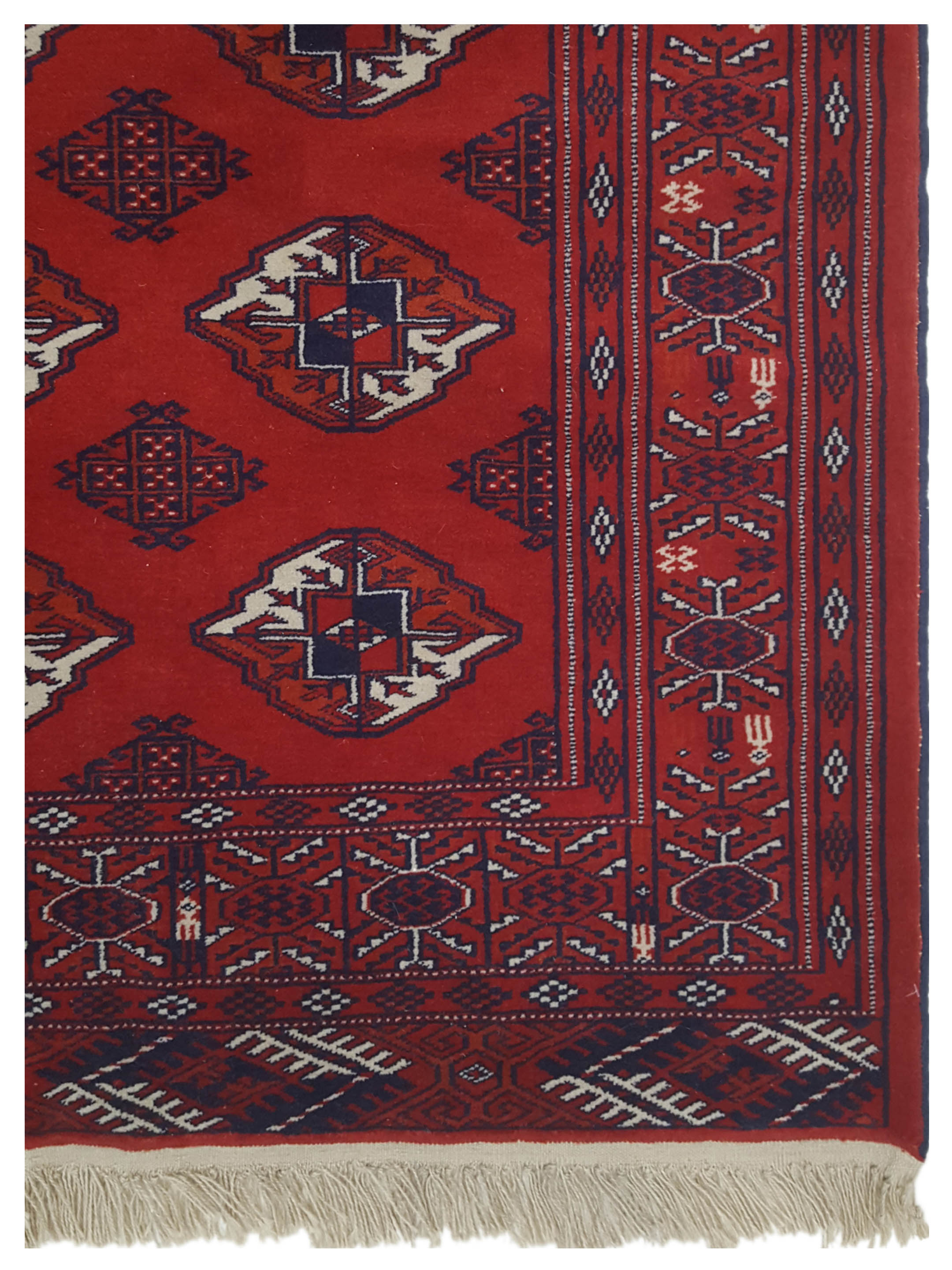Turkaman Hand Knotted Red 4x6 - Image 4 of 5