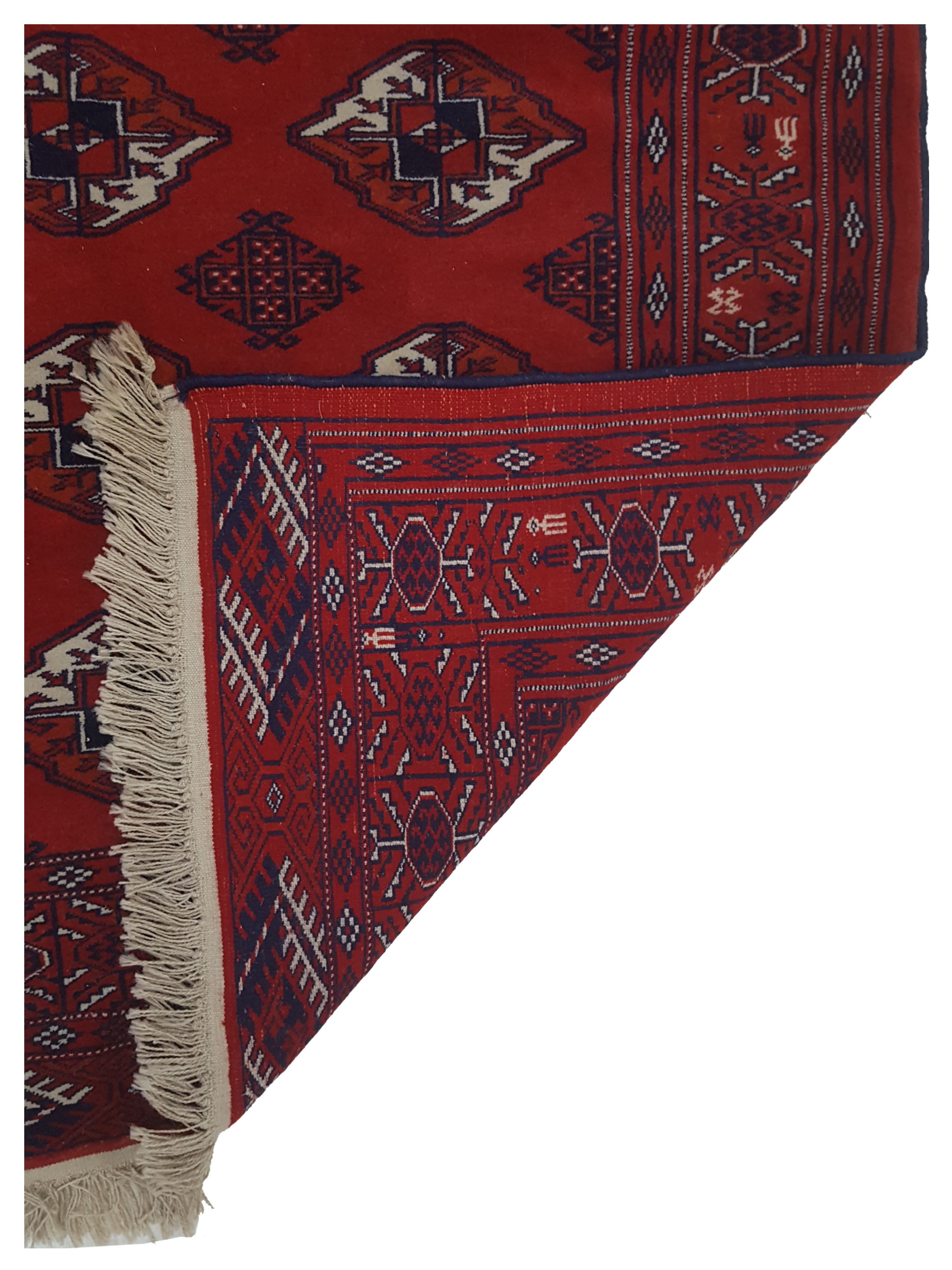 Turkaman Hand Knotted Red 4x6 - Image 5 of 5