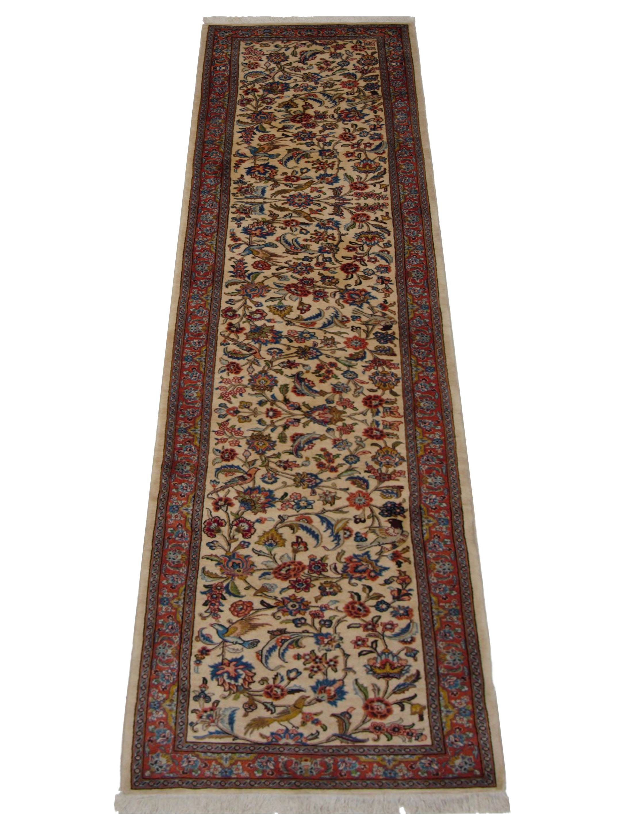Bijar Hand Knotted Ivory 3x11 - Image 2 of 5
