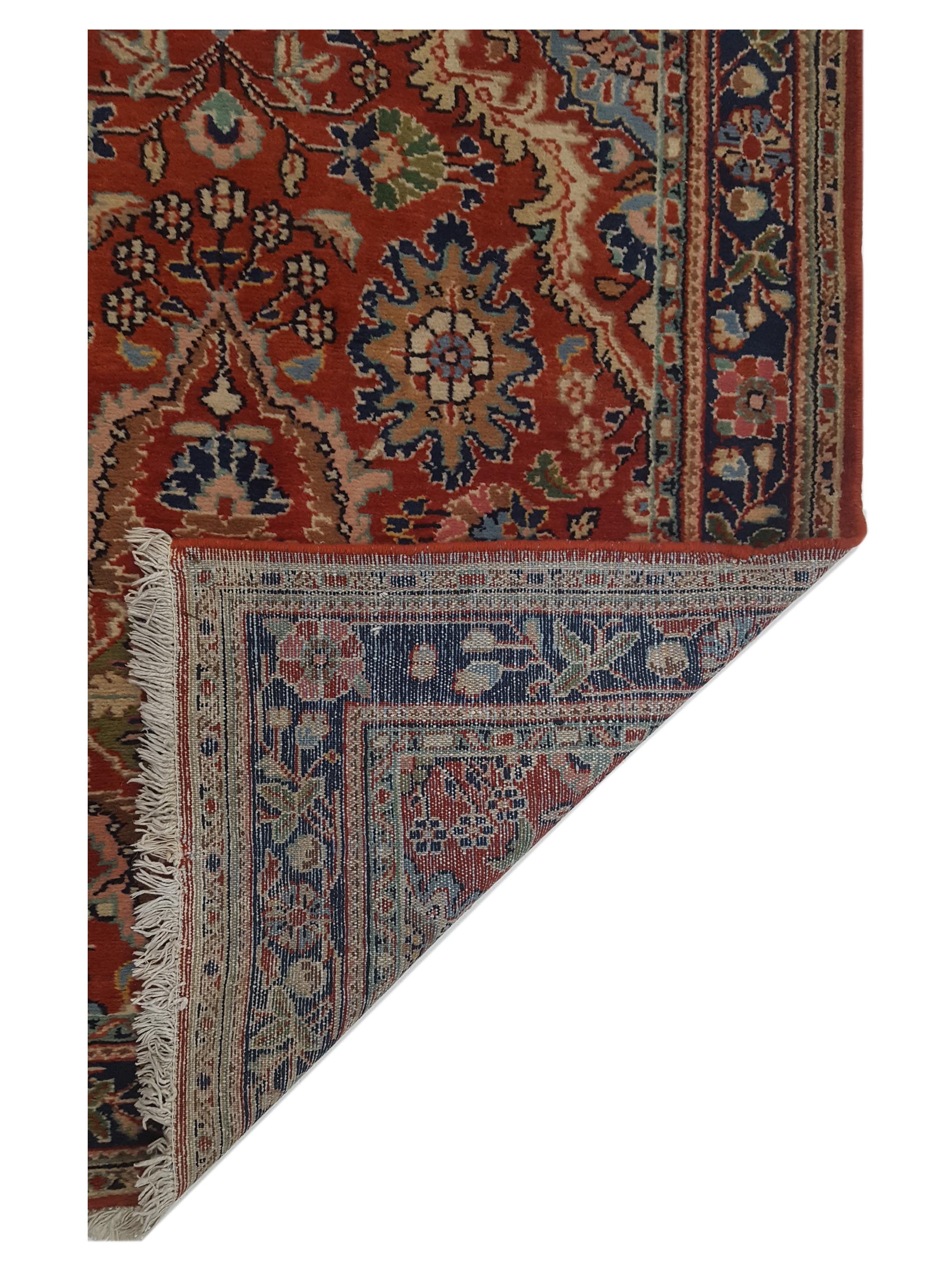 Malayer Hand Knotted Red 4x19 - Image 5 of 5