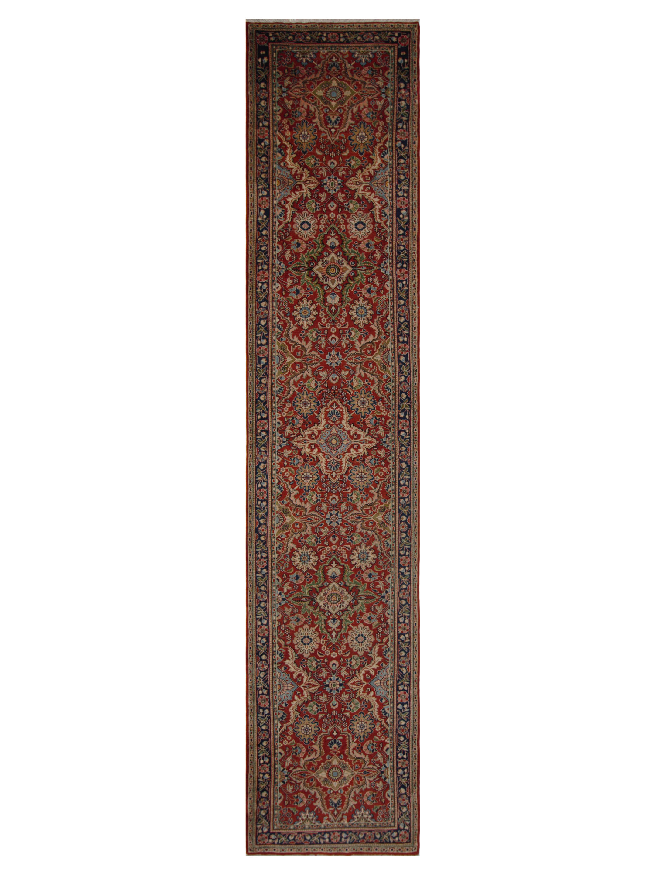 Malayer Hand Knotted Red 4x19