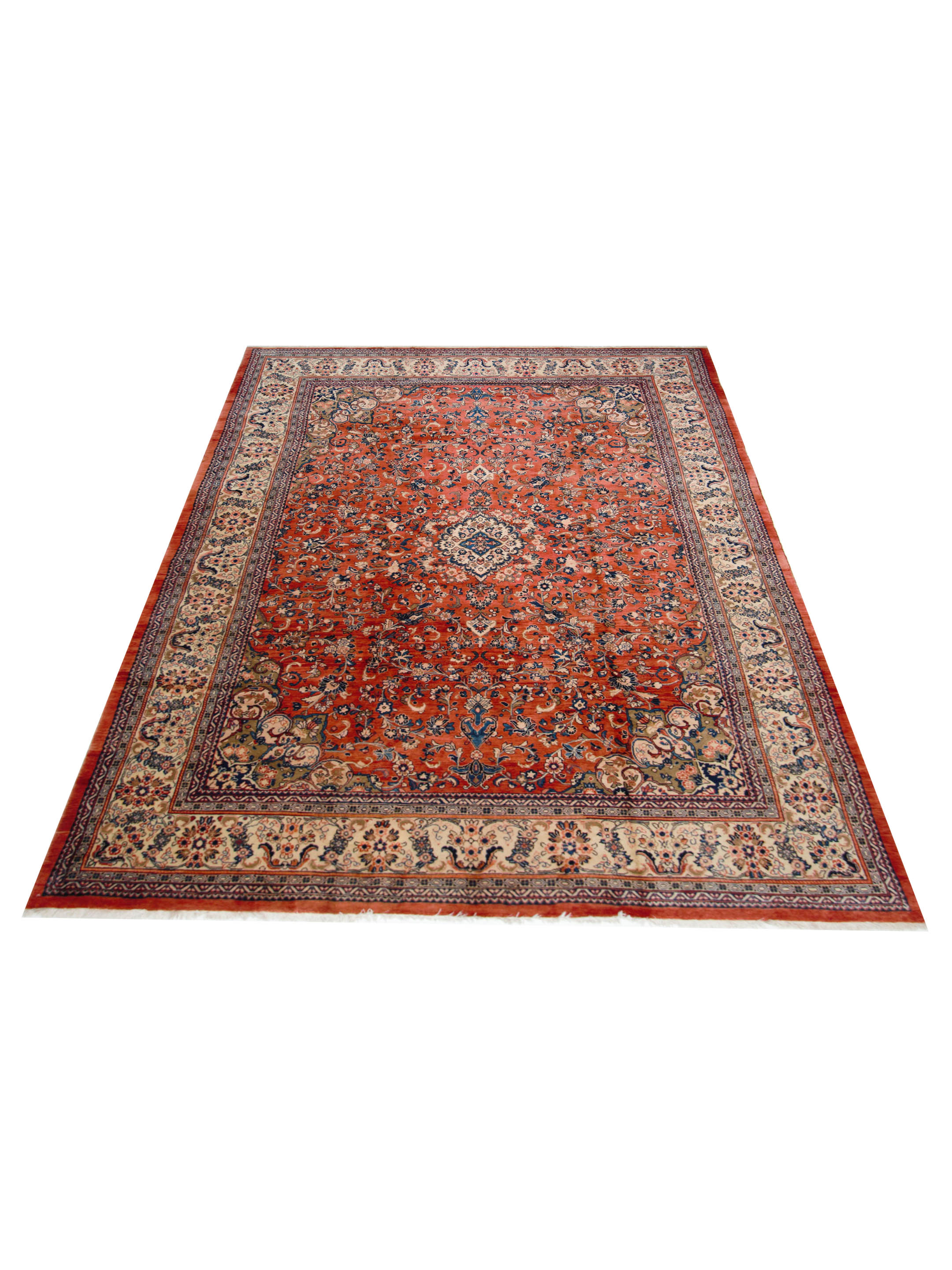 Mahal Hand Knotted Red 11x16 - Image 2 of 5