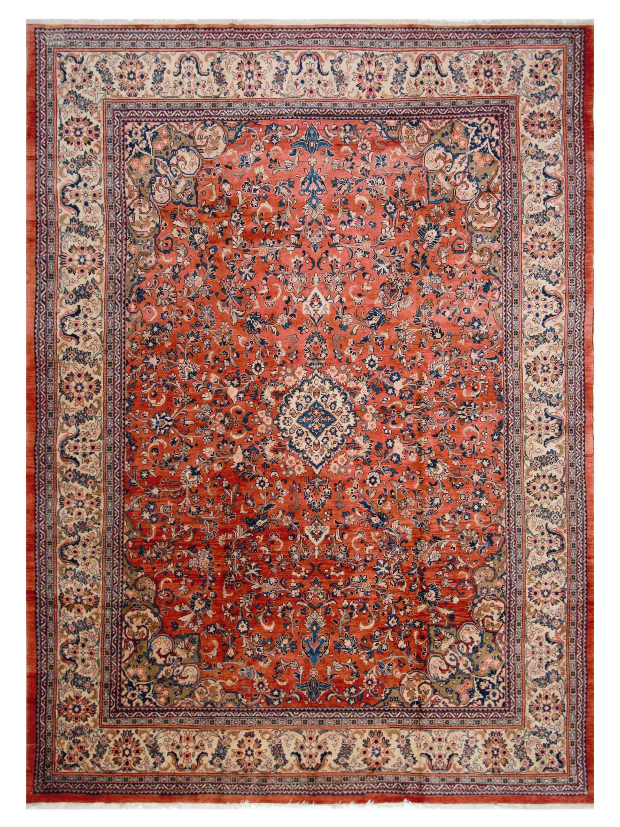 Mahal Hand Knotted Red 11x16