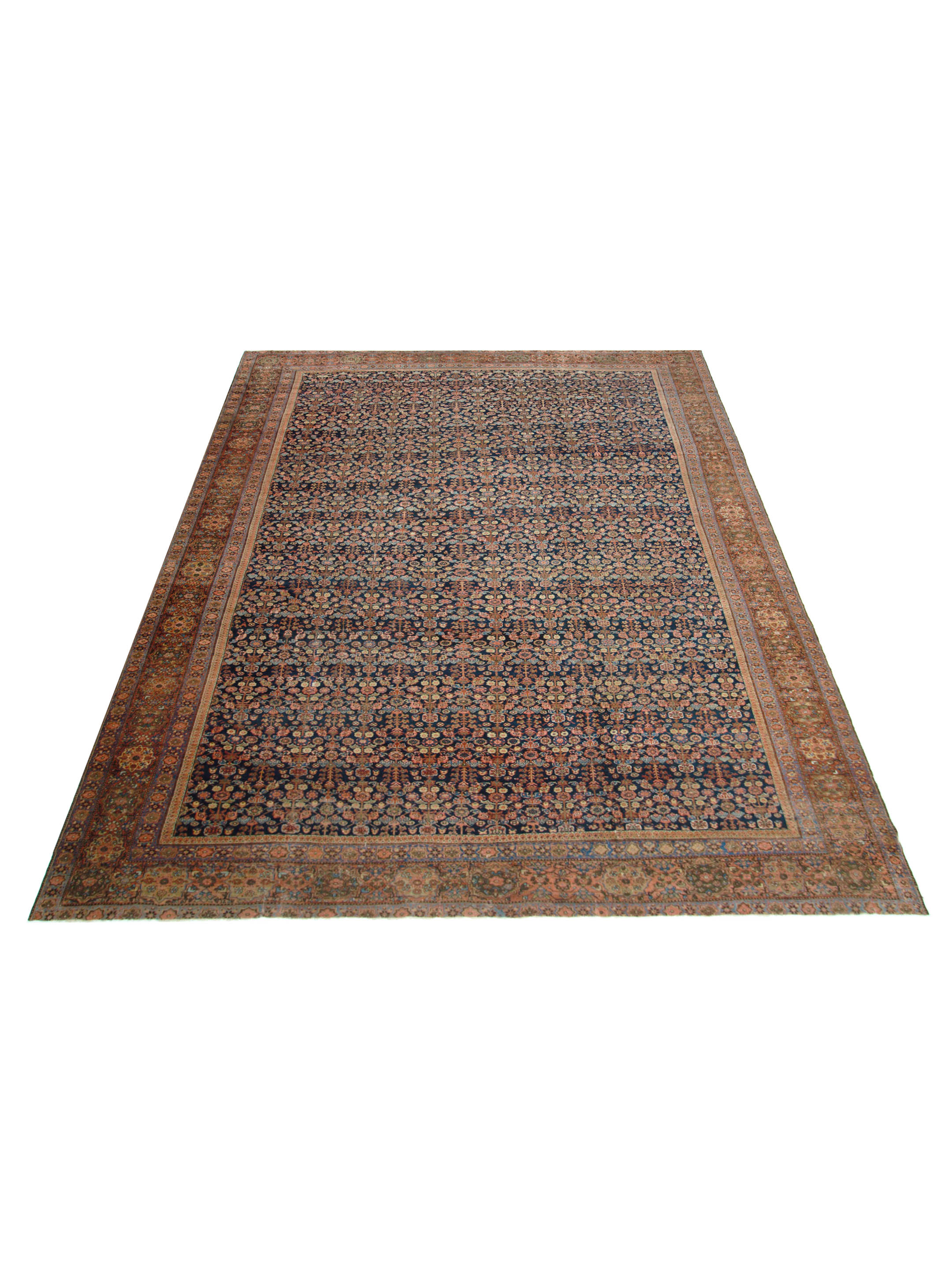 Antique Sultanabad Navy 14x17 - Image 2 of 6
