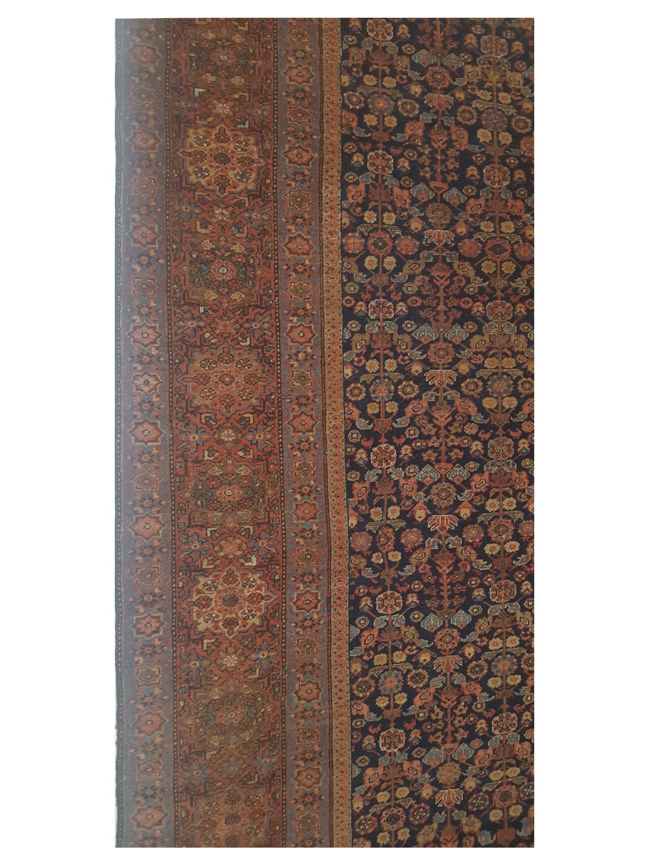 Antique Sultanabad Navy 14x17 - Image 3 of 6