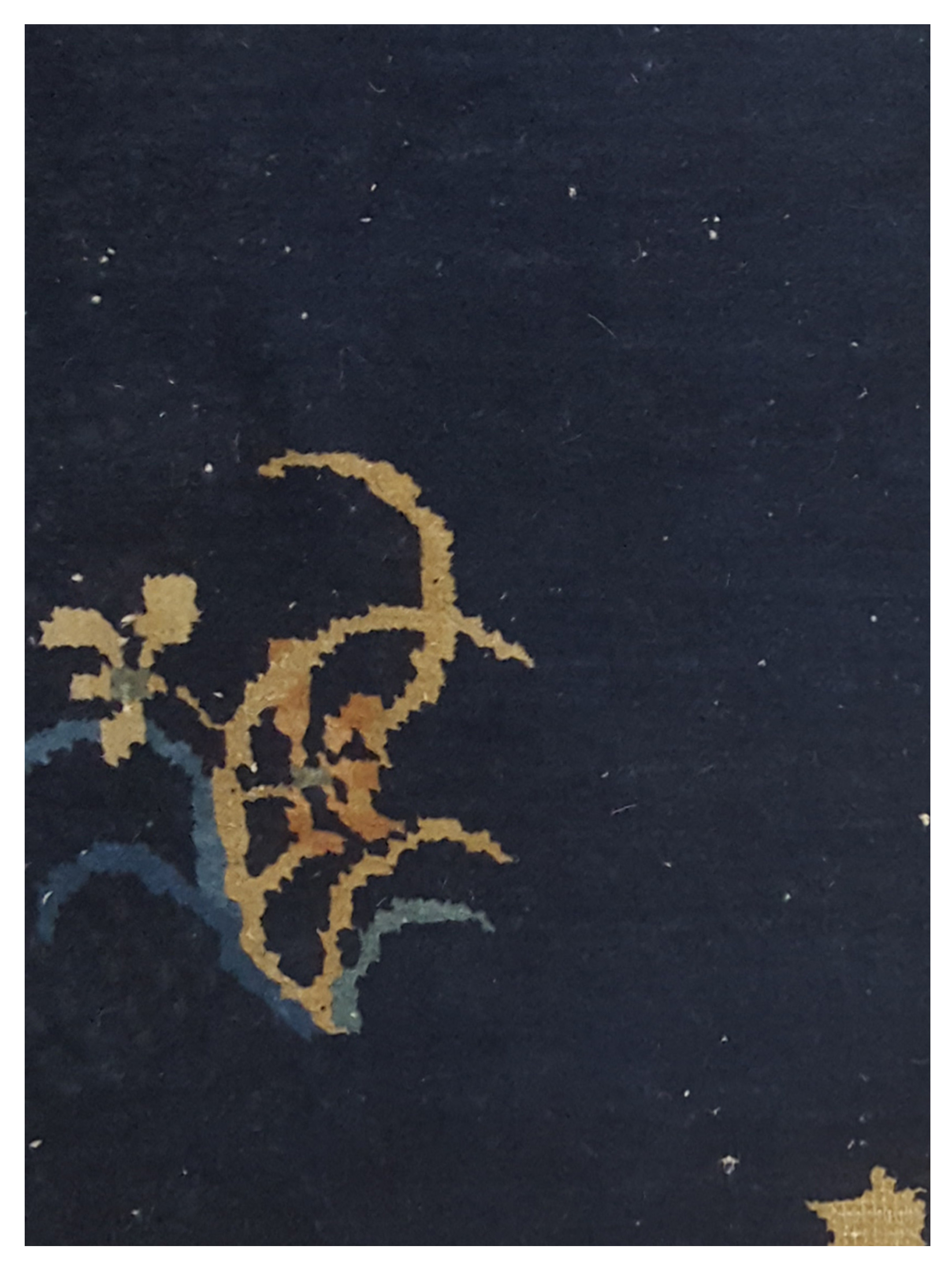 Peking Hand Knotted Navy 3x6 - Image 3 of 5