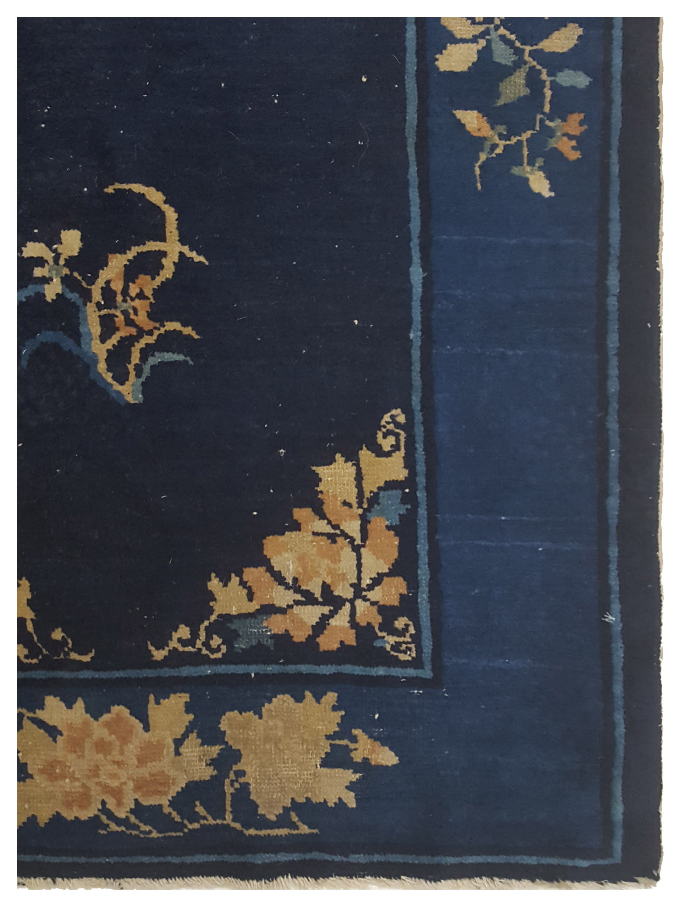 Peking Hand Knotted Navy 3x6 - Image 4 of 5