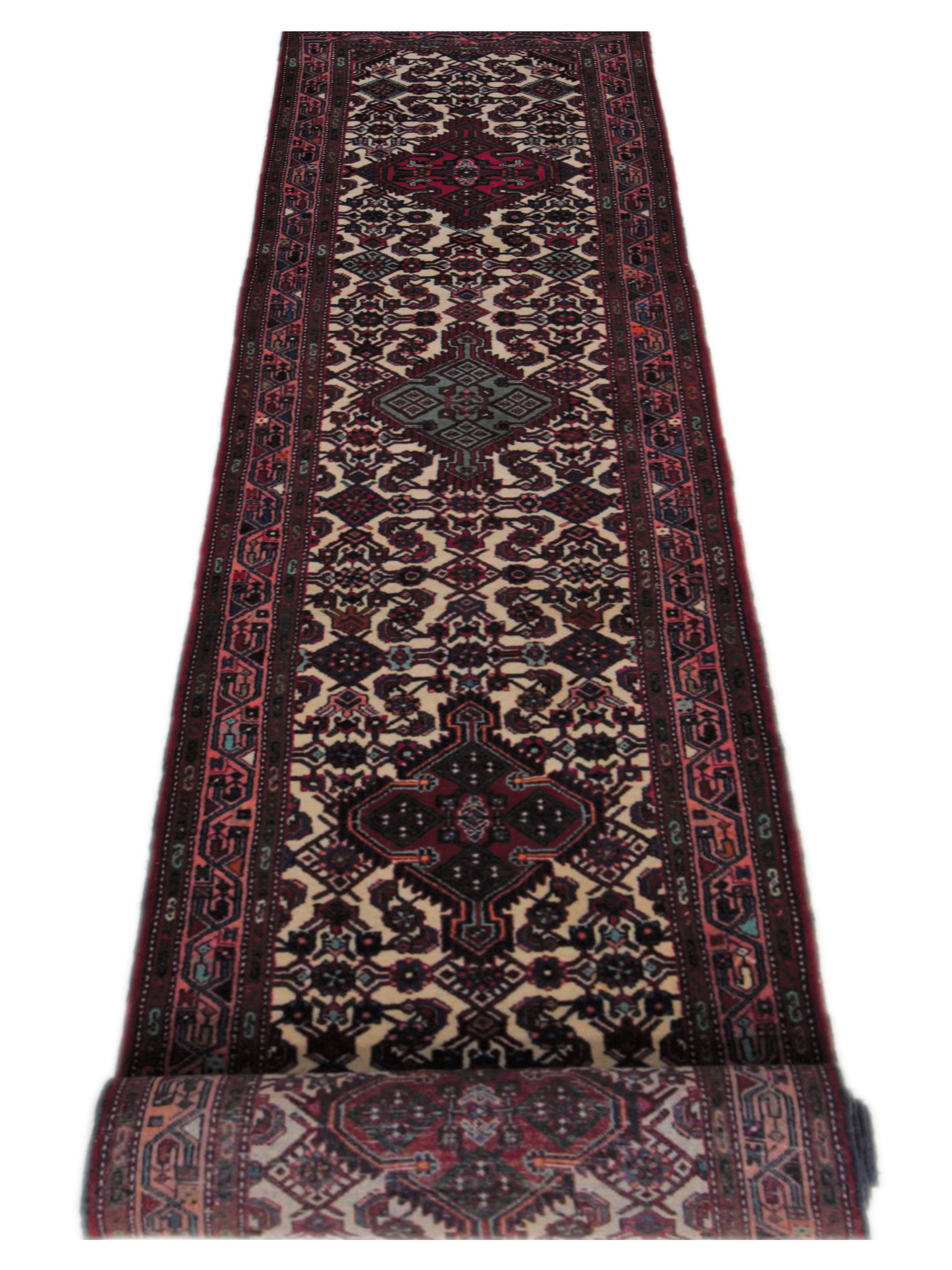 Hamadan Hand Knotted Red 3x19 - Image 2 of 5