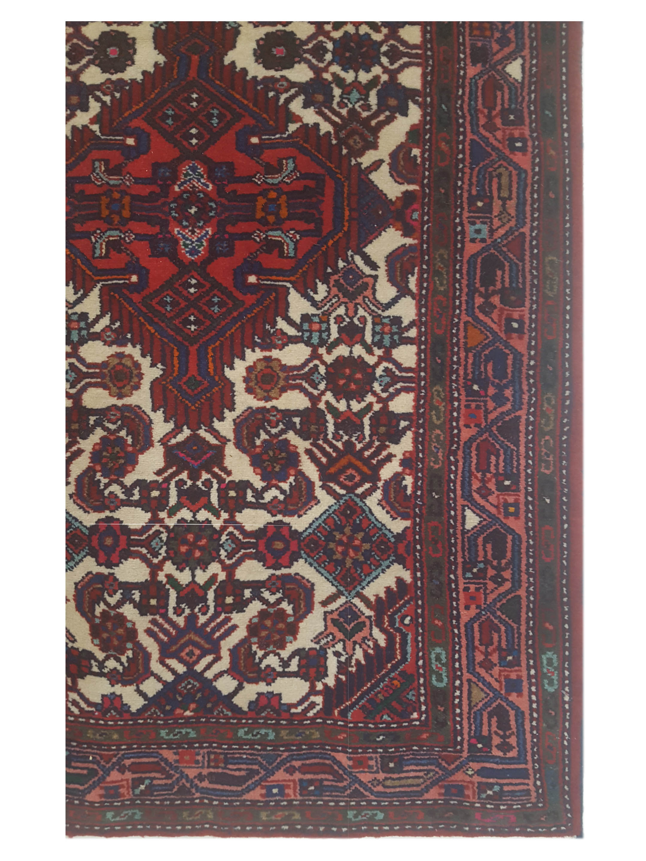 Hamadan Hand Knotted Red 3x19 - Image 3 of 5