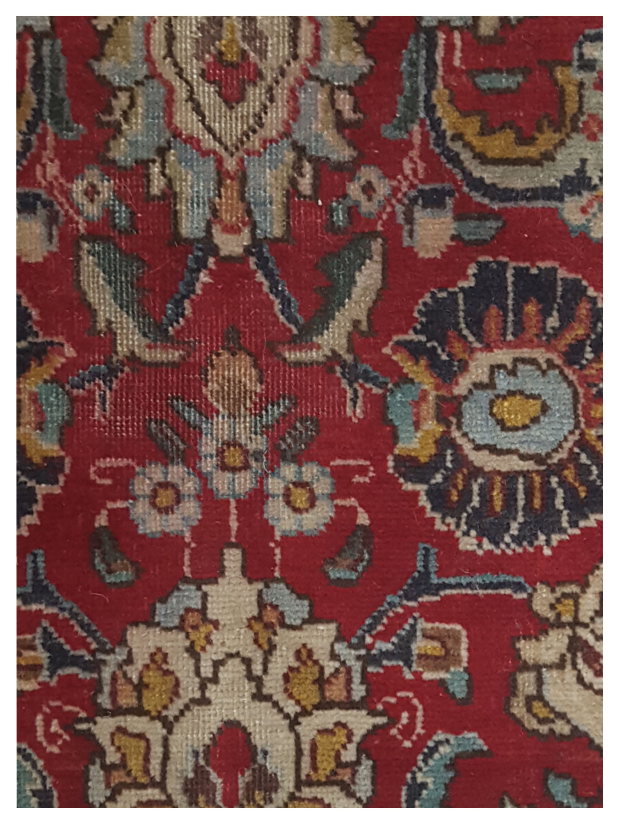 Tabriz Hand Knotted Red 3x13 - Image 3 of 5