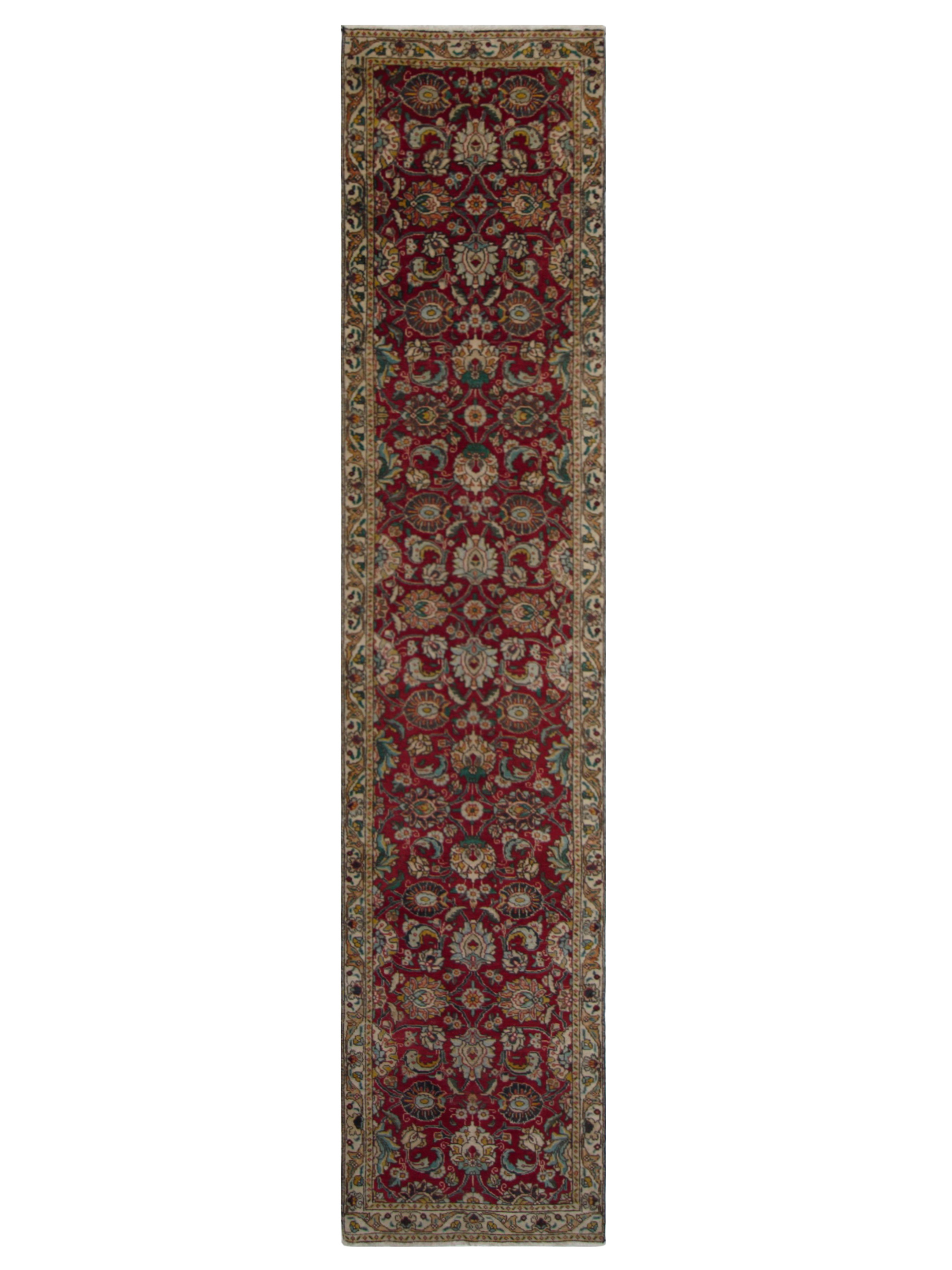 Tabriz Hand Knotted Red 3x13