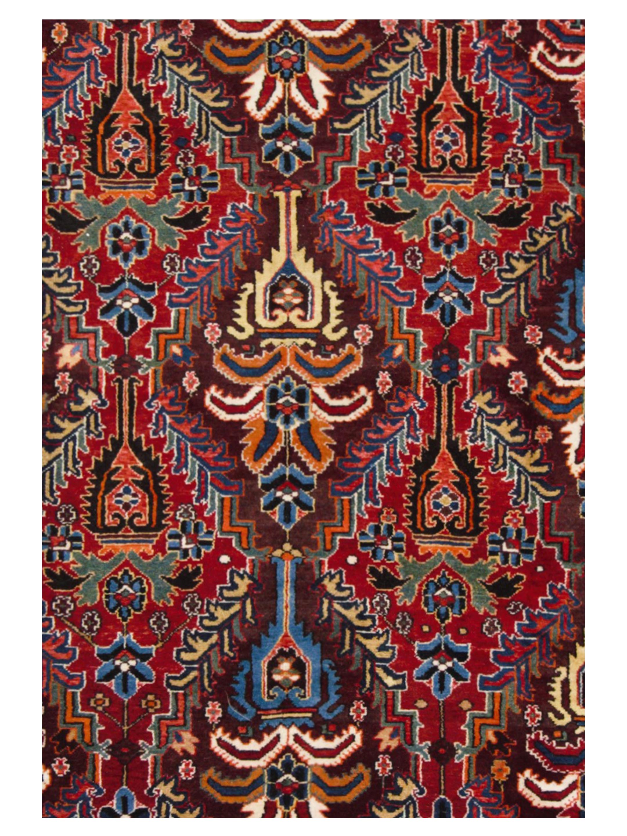 Bakhtiyari Hand Knotted Red 11x12 - Image 4 of 5