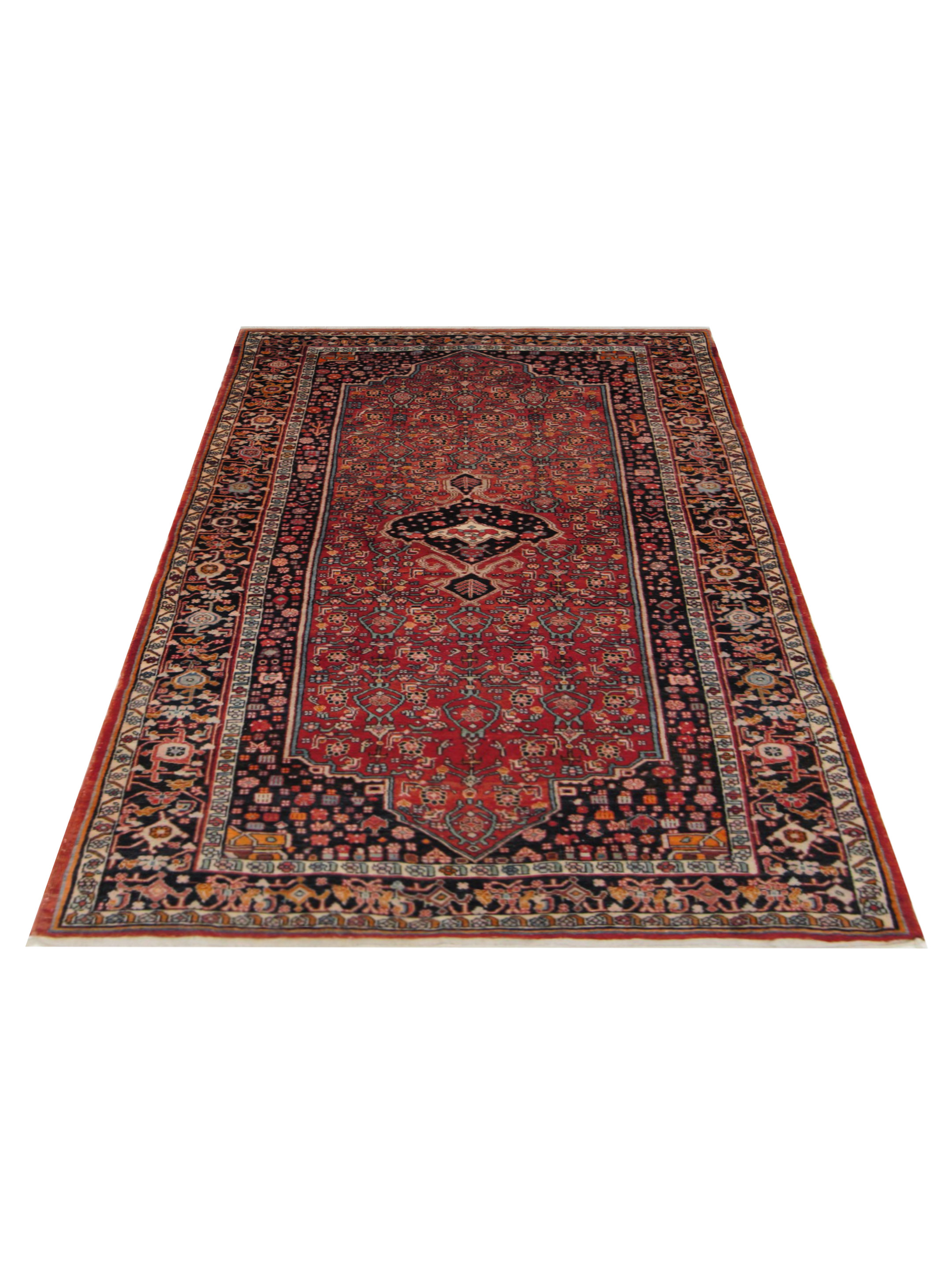 Bijar Hand Knotted Red 5x8 - Image 2 of 5
