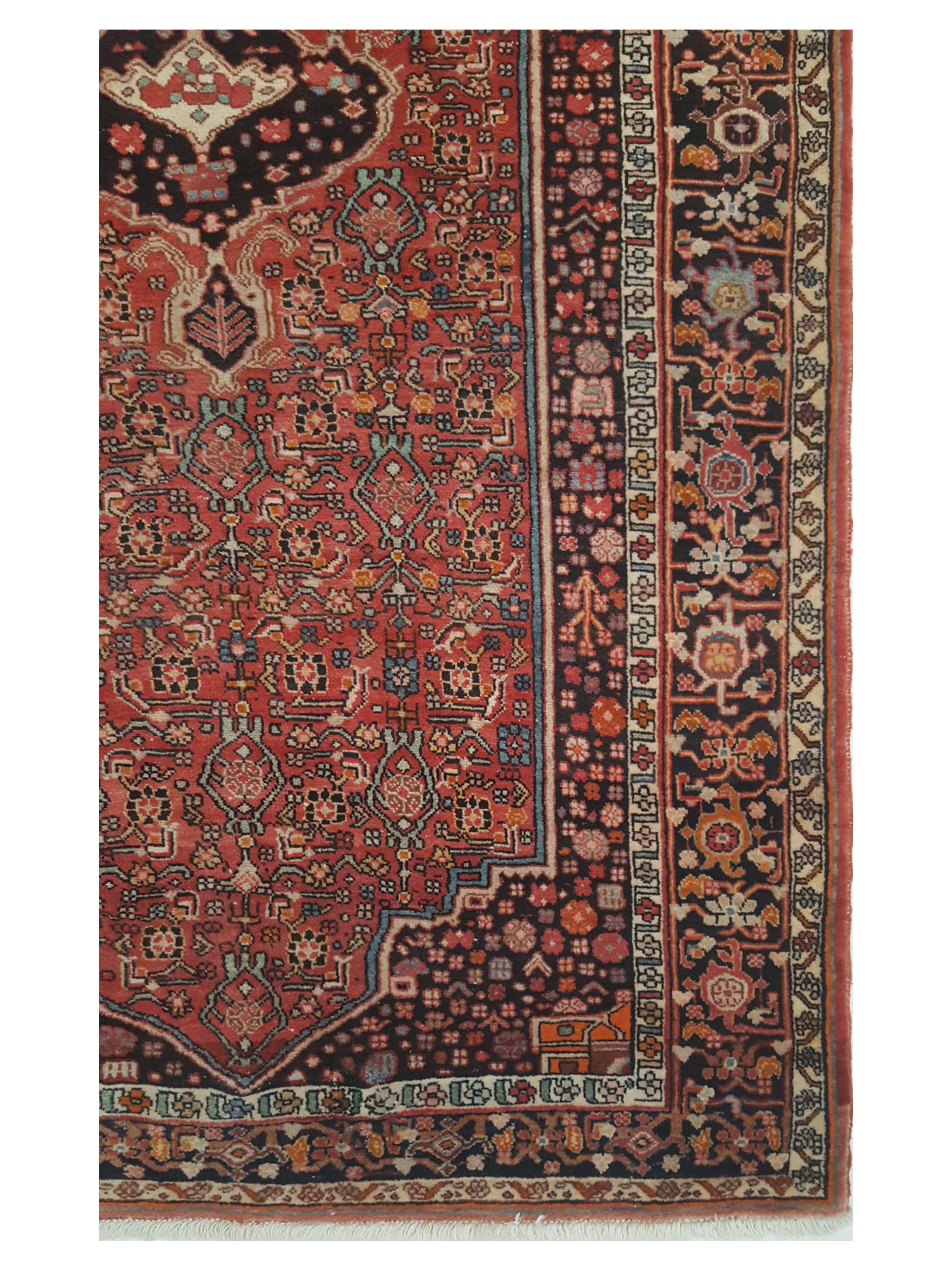 Bijar Hand Knotted Red 5x8 - Image 3 of 5