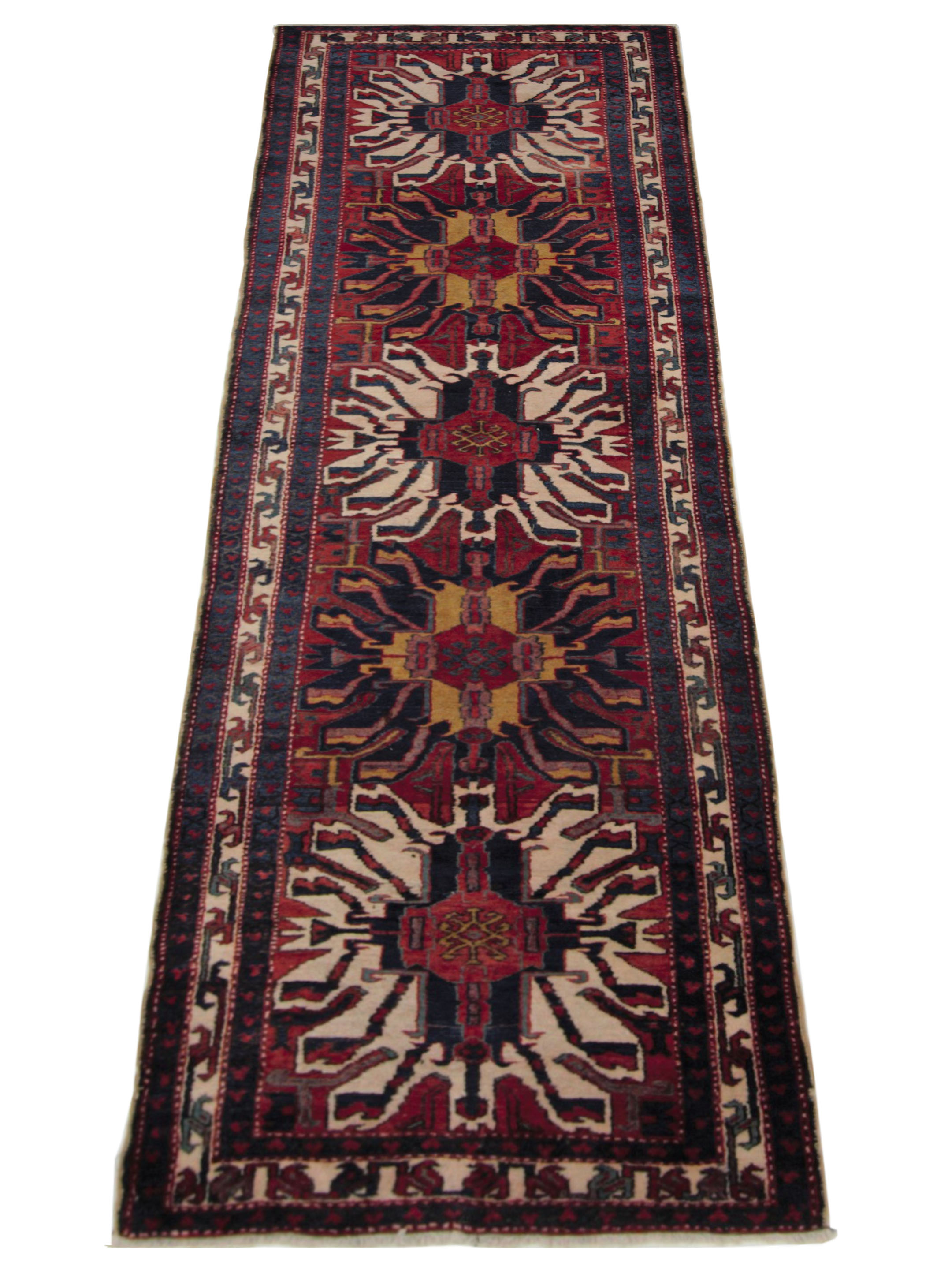 Karajah Hand Knotted Navy 4x11 - Image 2 of 5