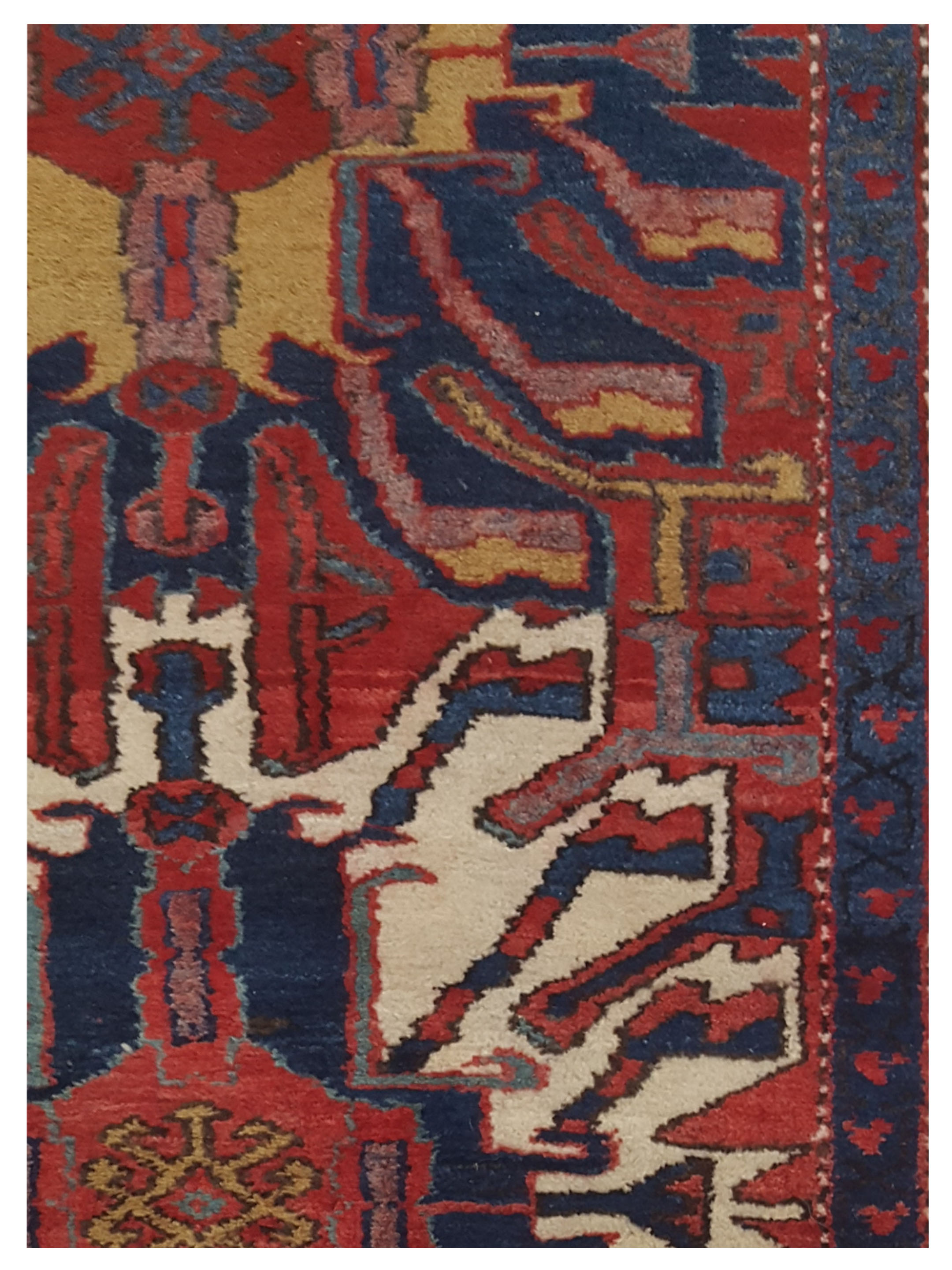 Karajah Hand Knotted Navy 4x11 - Image 3 of 5