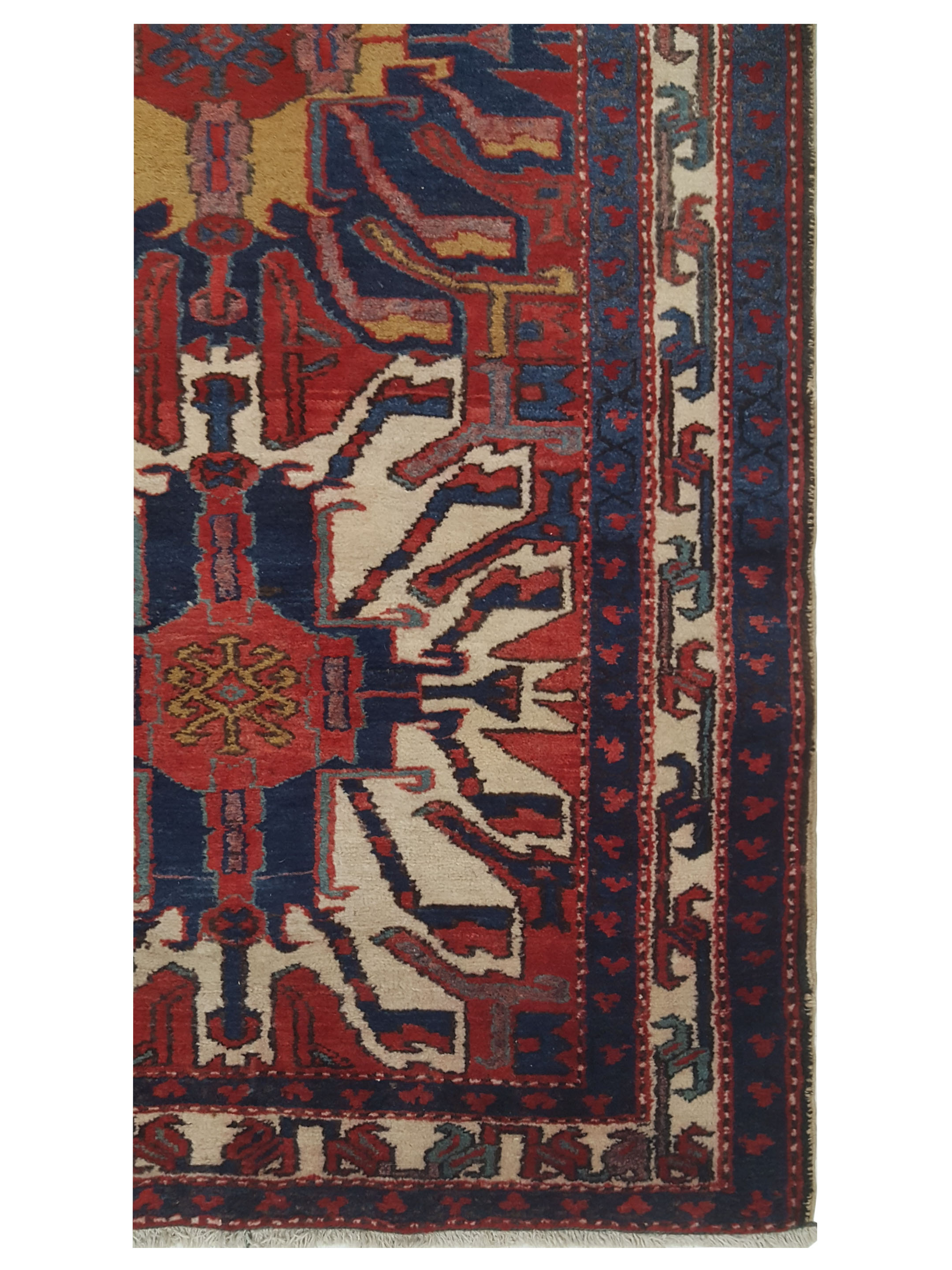 Karajah Hand Knotted Navy 4x11 - Image 4 of 5