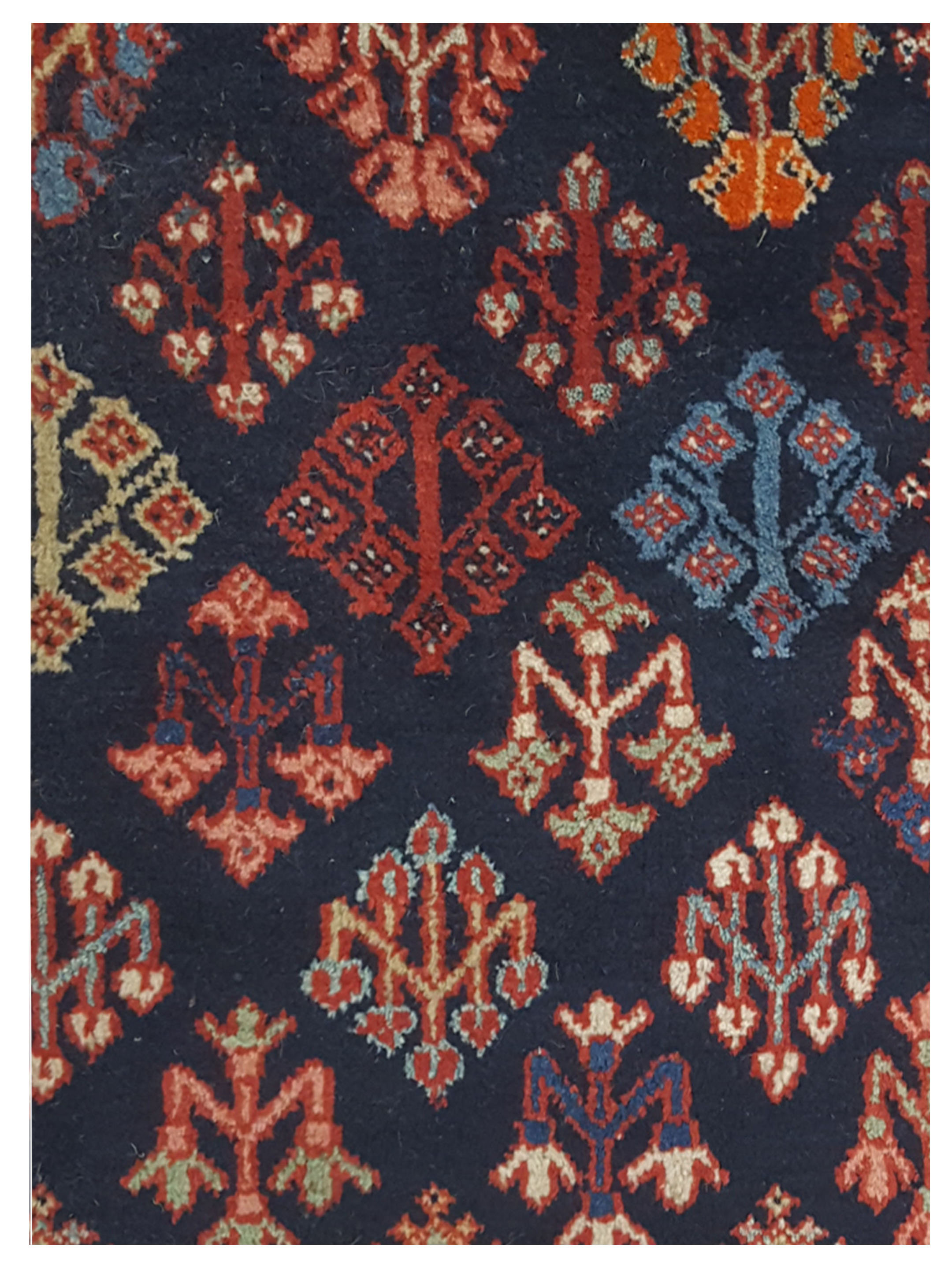 Joshaghan Hand Knotted Navy 5x10 - Image 3 of 5
