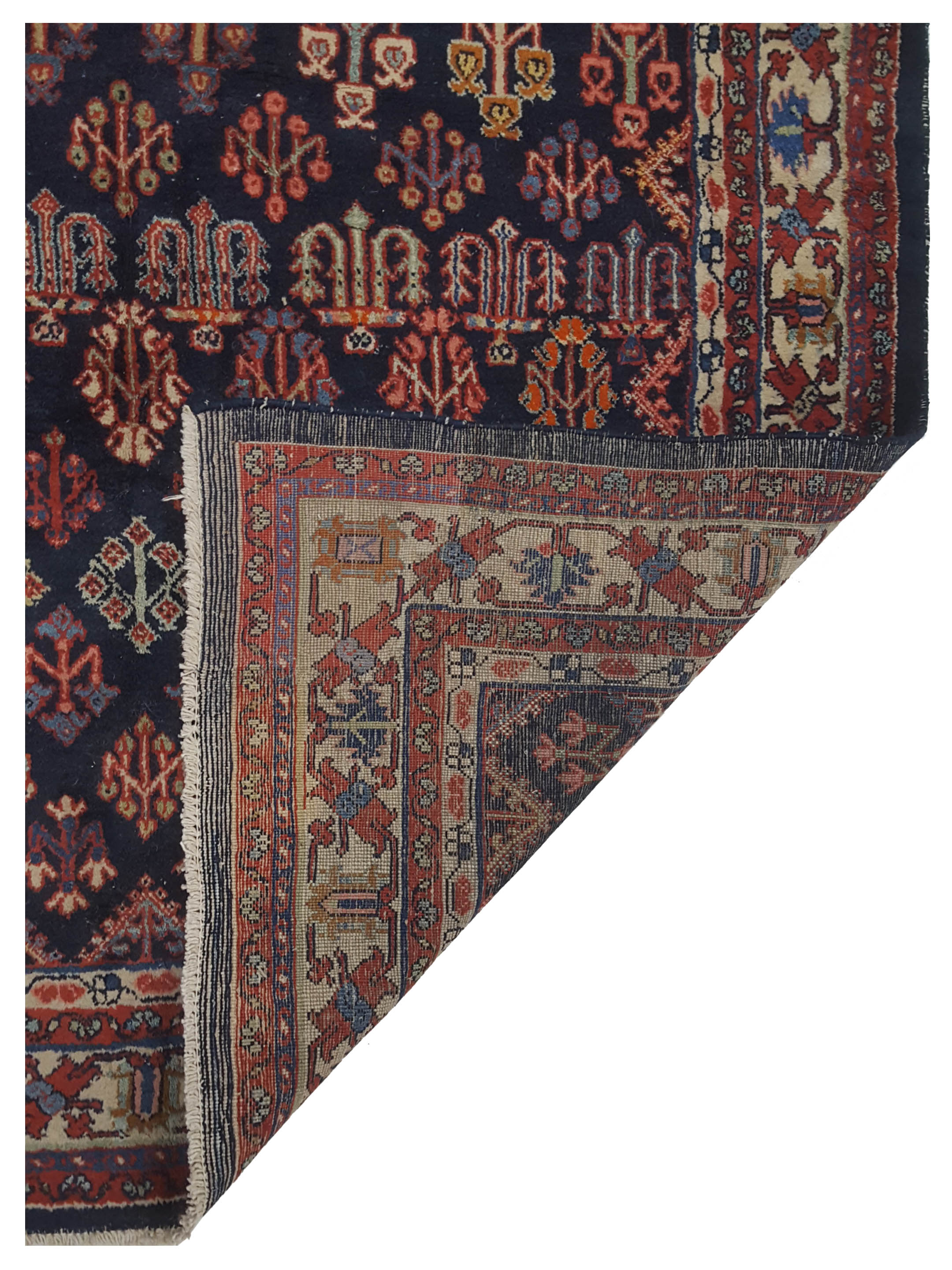 Joshaghan Hand Knotted Navy 5x10 - Image 5 of 5