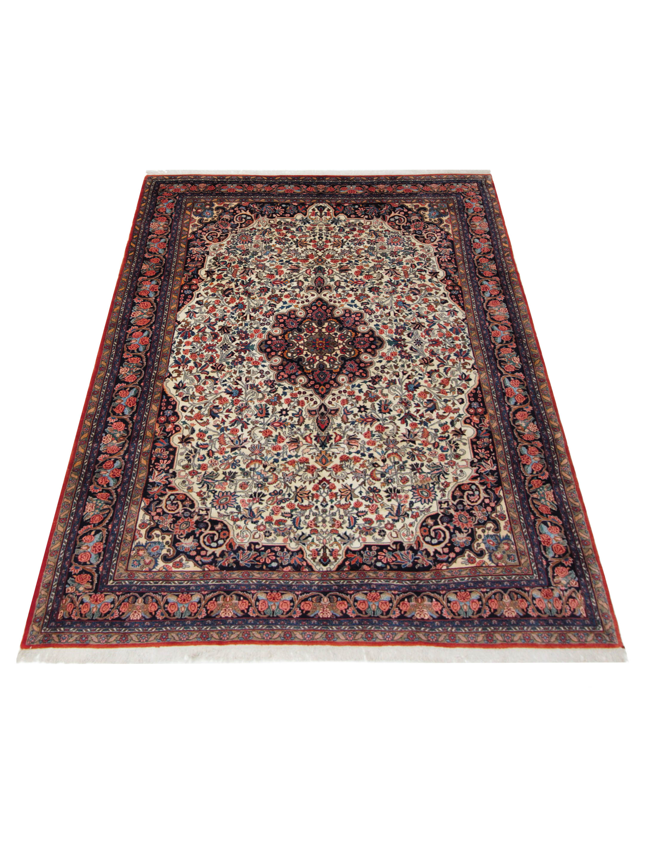Bijar Hand Knotted Red 8x10 - Image 2 of 5